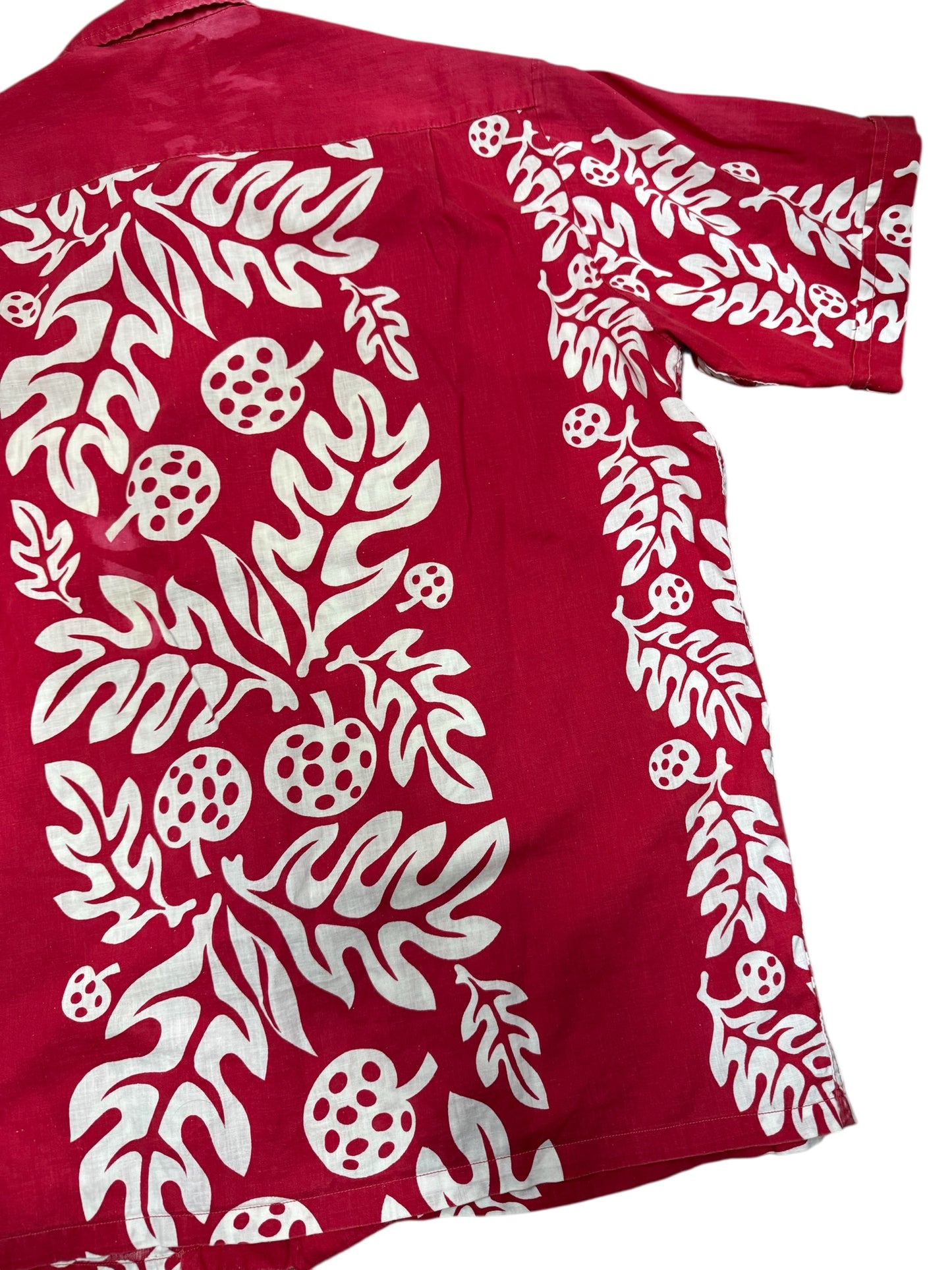 Vintage 1950s Penneys Towncraft Hawaiian Red Shirt