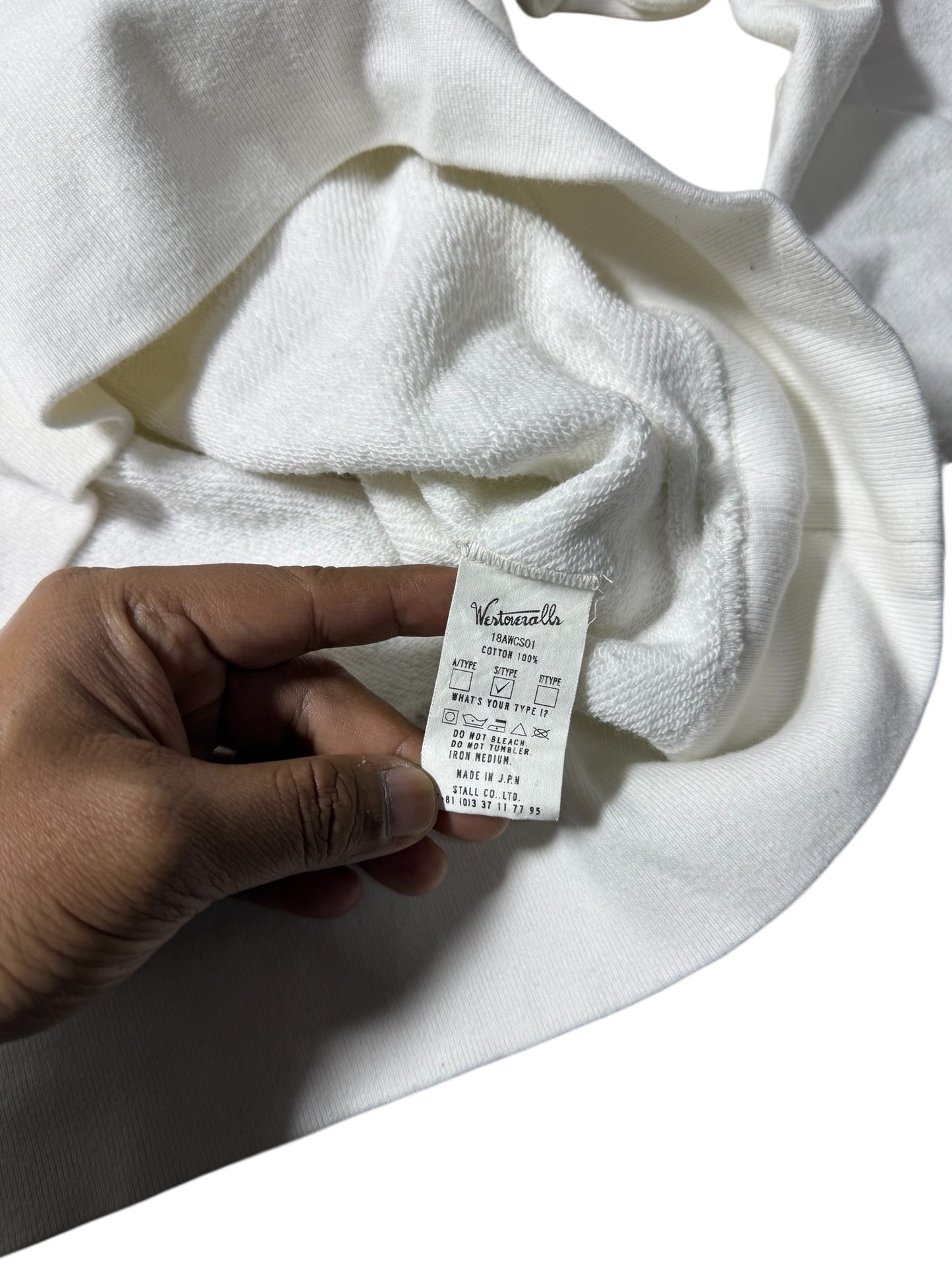 Westoveralls Logo Crewneck Sweatshirt Made in Japan