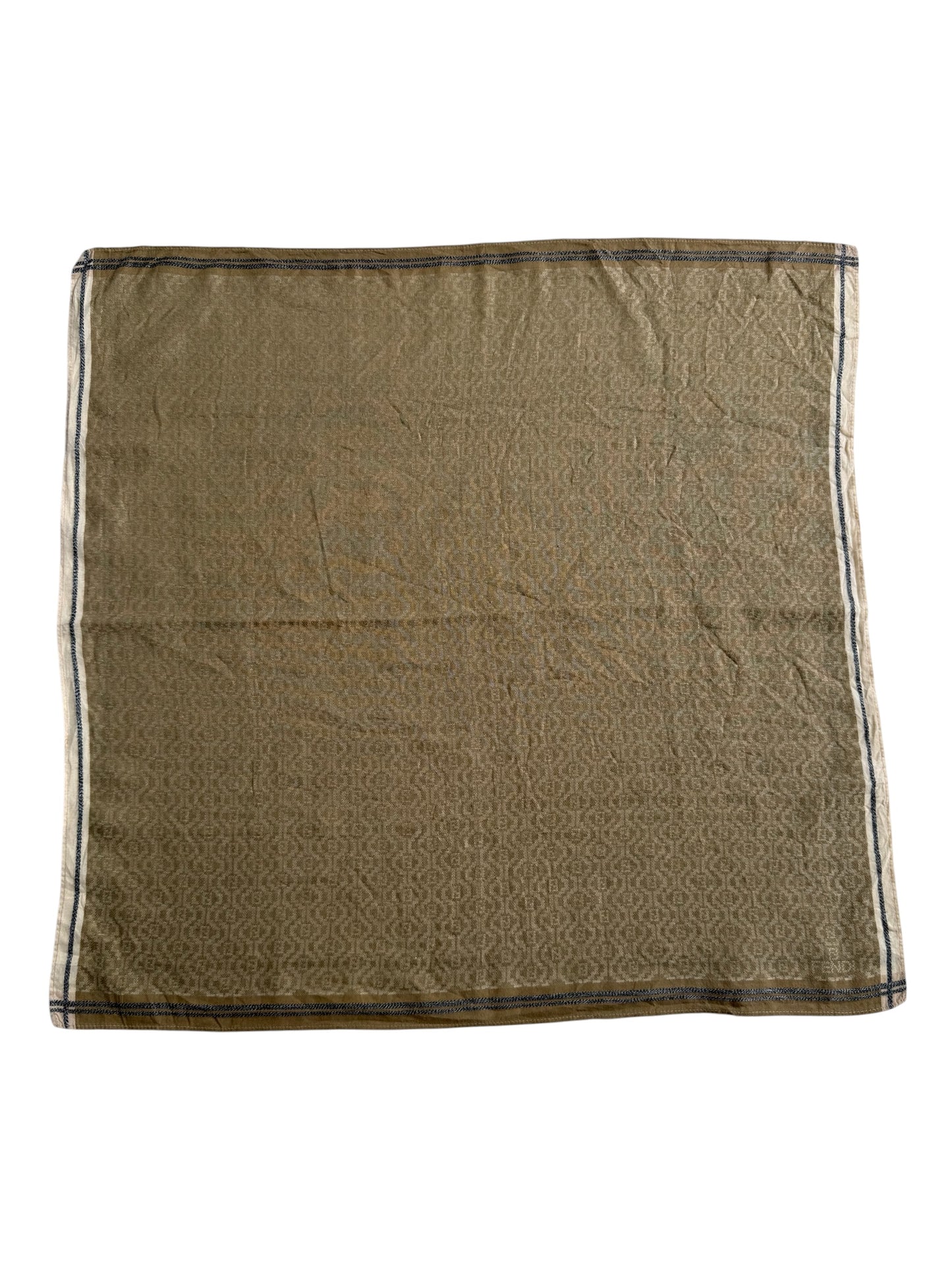 Vintage Fendi FF Monogram Handkerchief Pocket Square