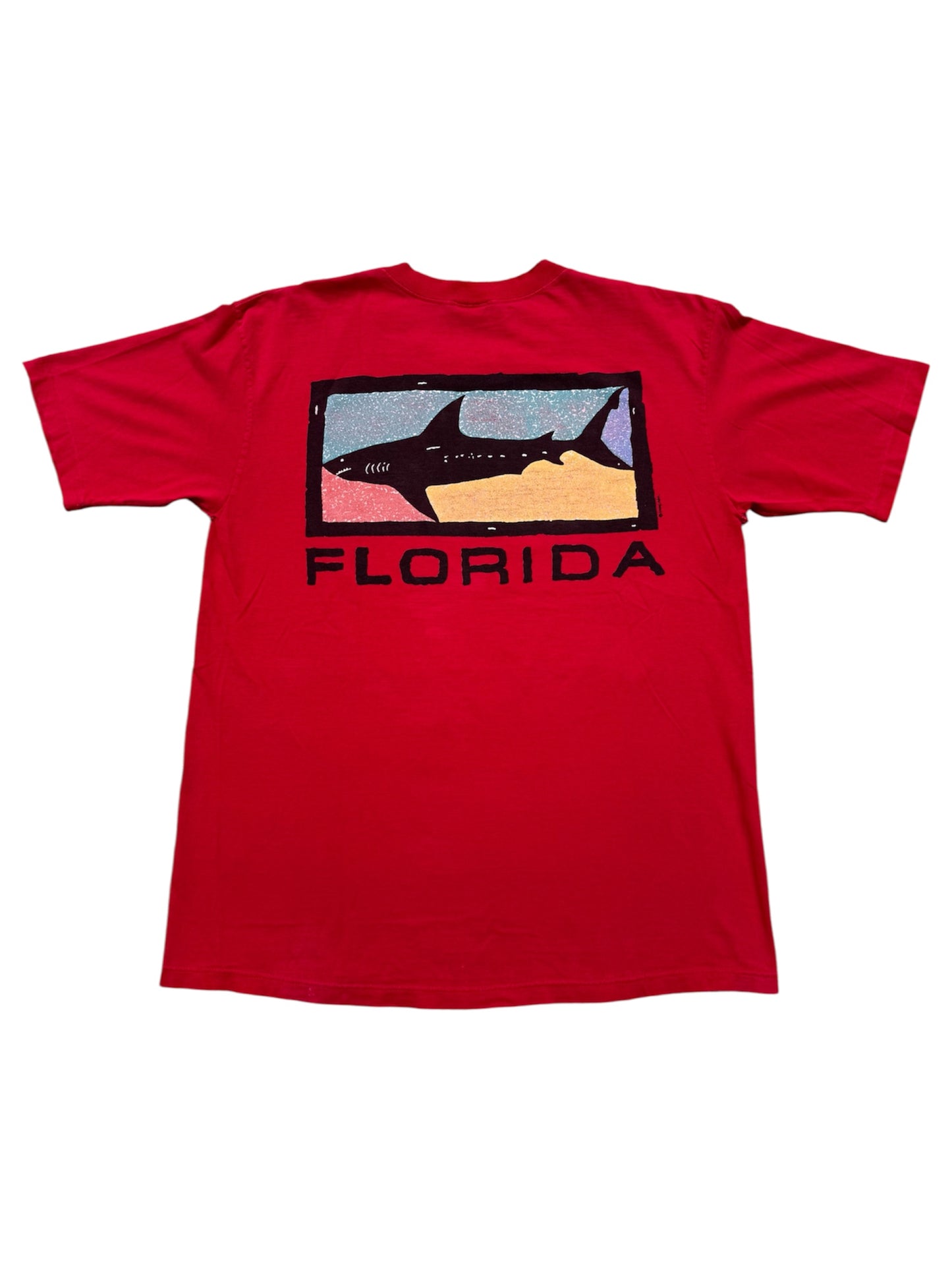 Vintage 90s Crazy Shirts Hawaii Florida Shark Tee