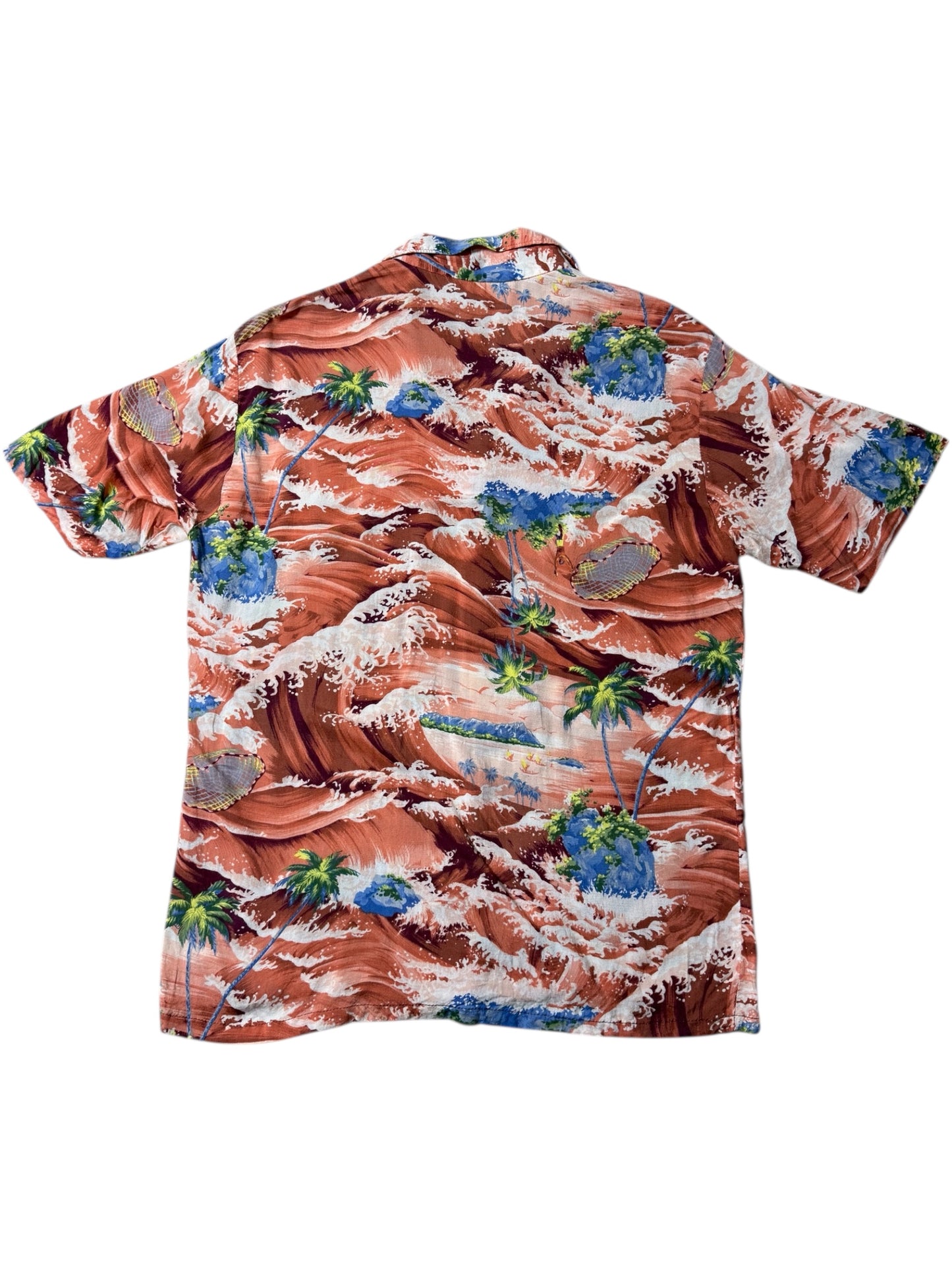 Vintage 1980s–90s Mark Raysten Rayon Hawaiian Aloha Shirt Malihini