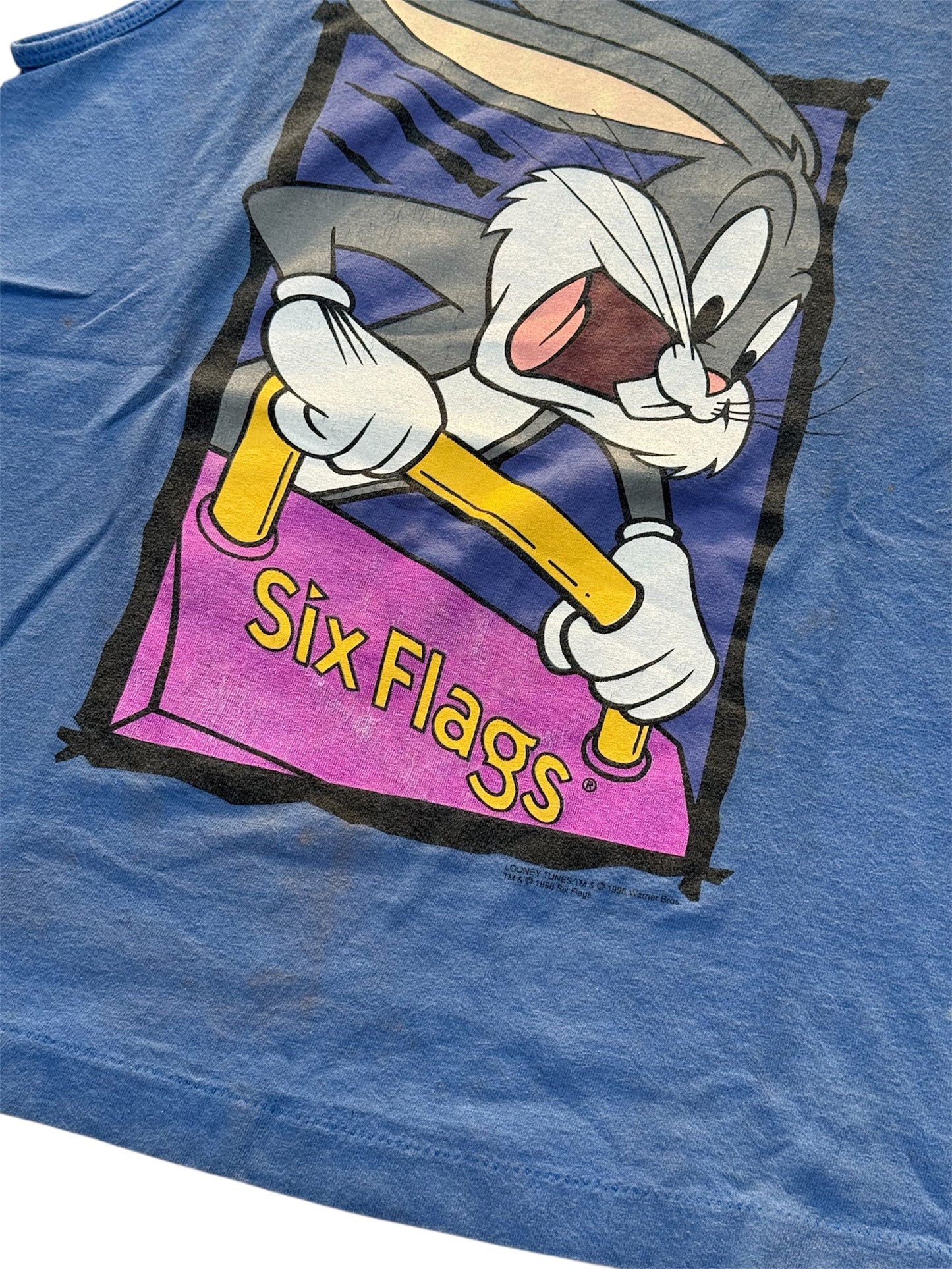 Vintage 1990s Bugs Bunny Six Flags Tank Top