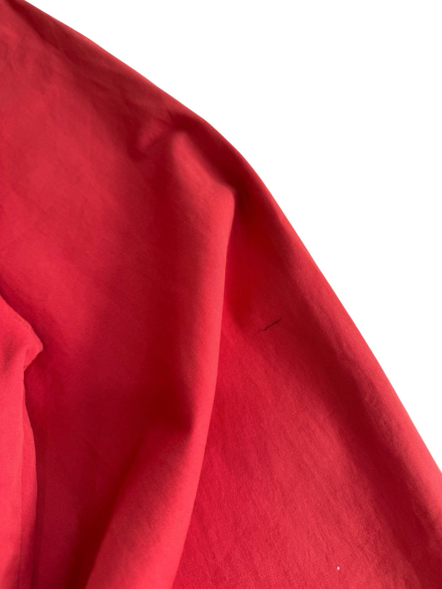 Vintage Red Cotton Anorak Pullover Jacket Made in EEC