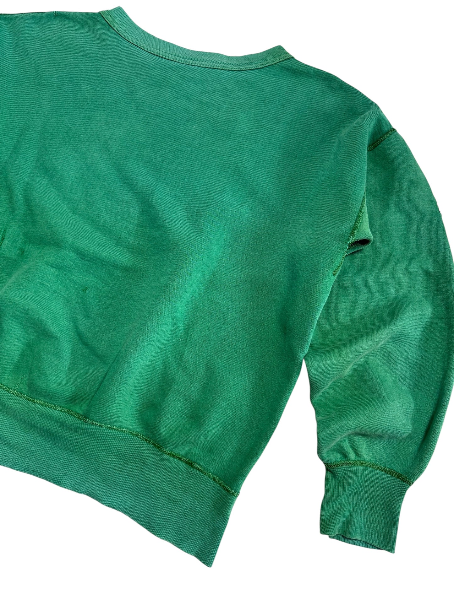 Vintage 1960s Greenwood Emeralds Single V Green Sweatshirt