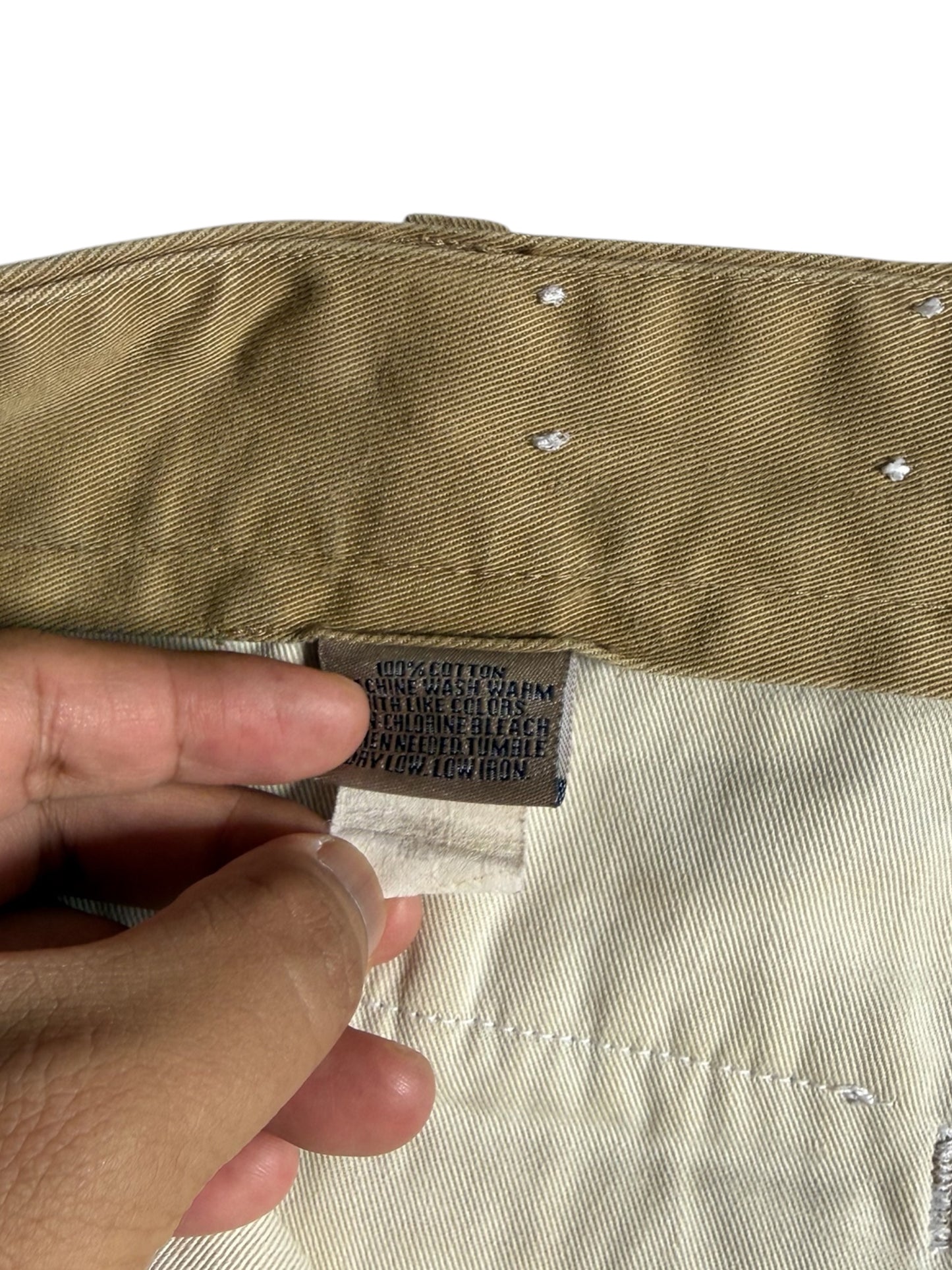 Vintage Bills Khakis USA Pleated Chino Pants Khaki Cotton Trousers