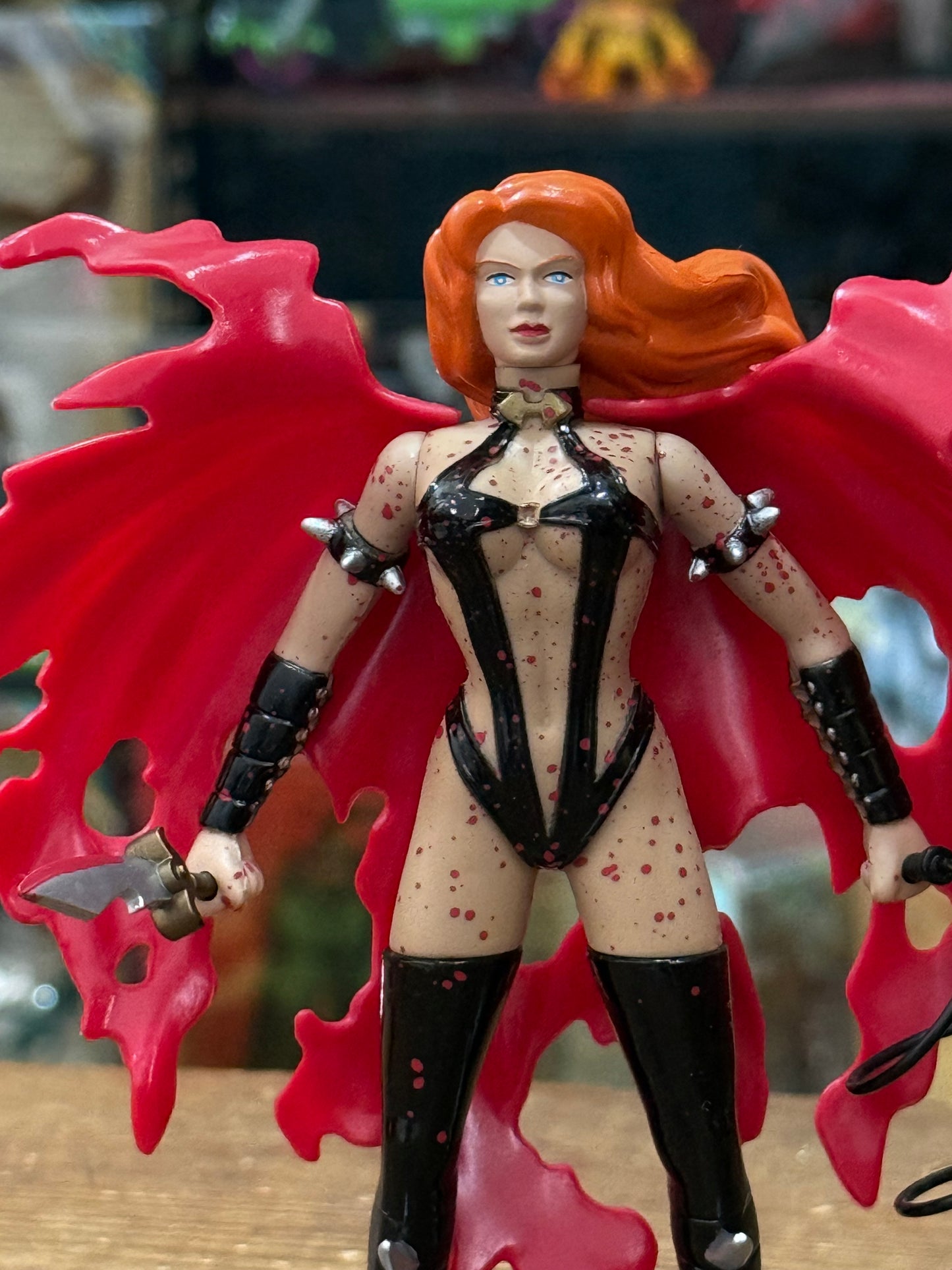 Vintage 1997 Hellina Mega Action Figure Blood Splattered Version