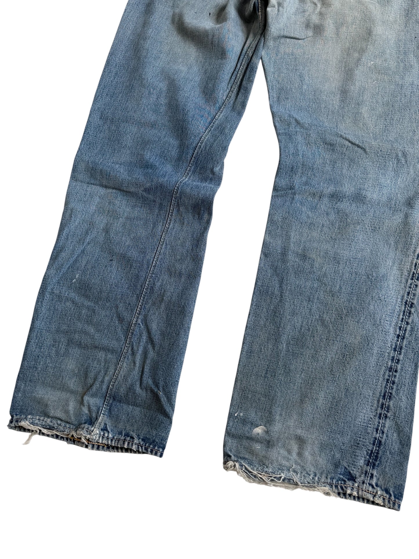Vintage Warehouse & Co Selvedge Denim Distressed Jeans