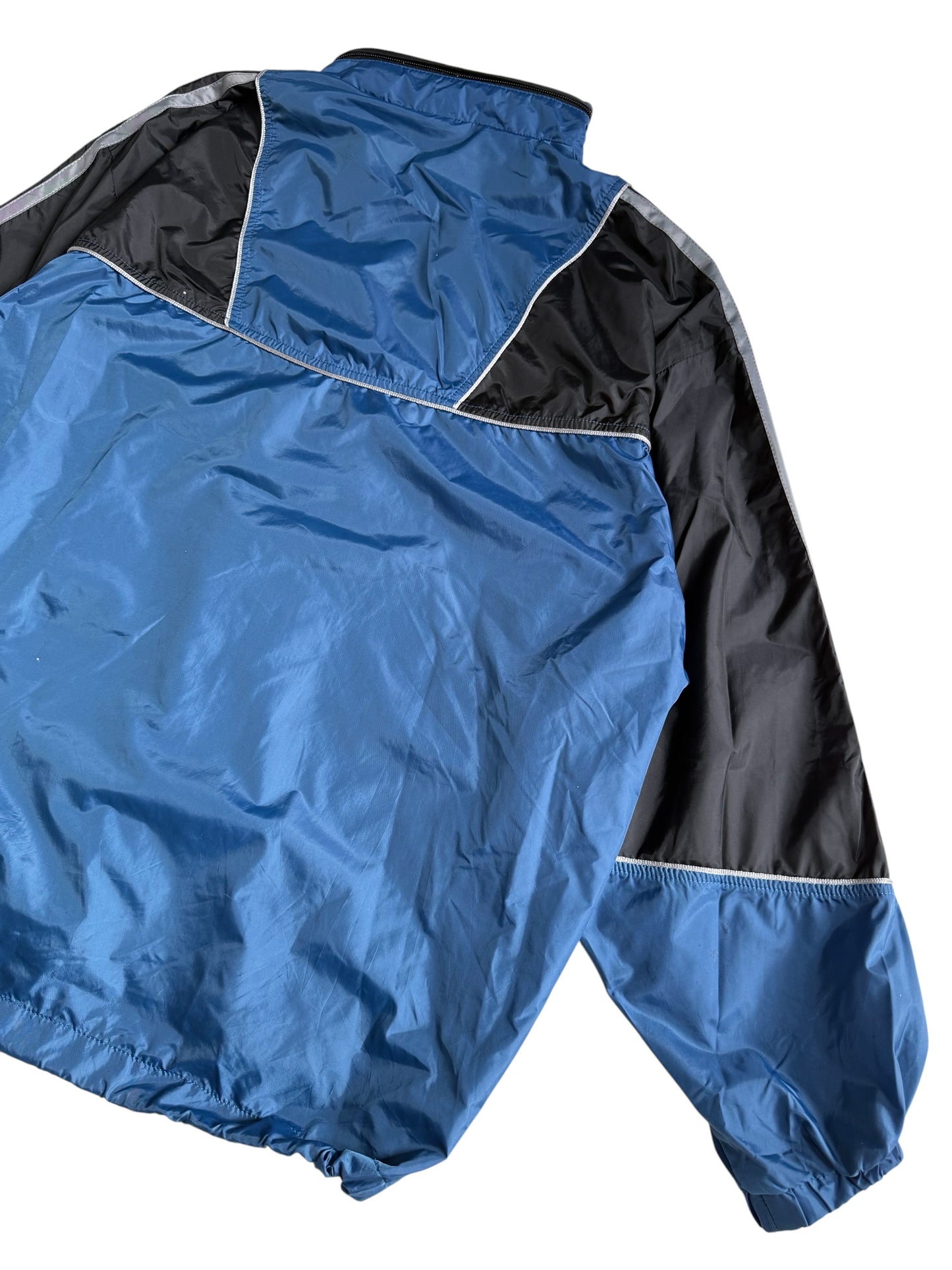 Vintage 1990s Adidas Half Zip Pullover Windbreaker Jacket Packable Hood