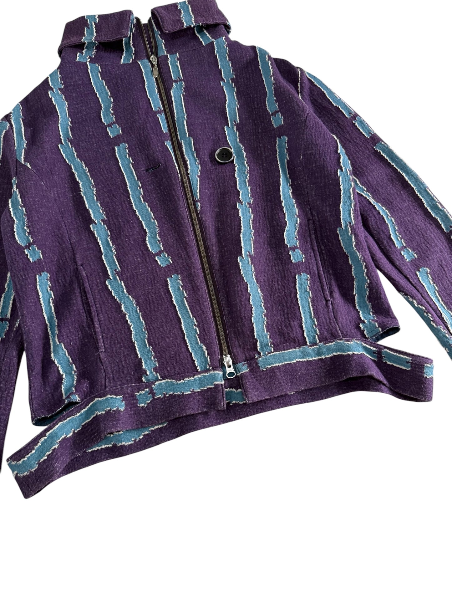 Keiko Kishi by Nosh Abstract Pattern Zip Jacket Made in Japan