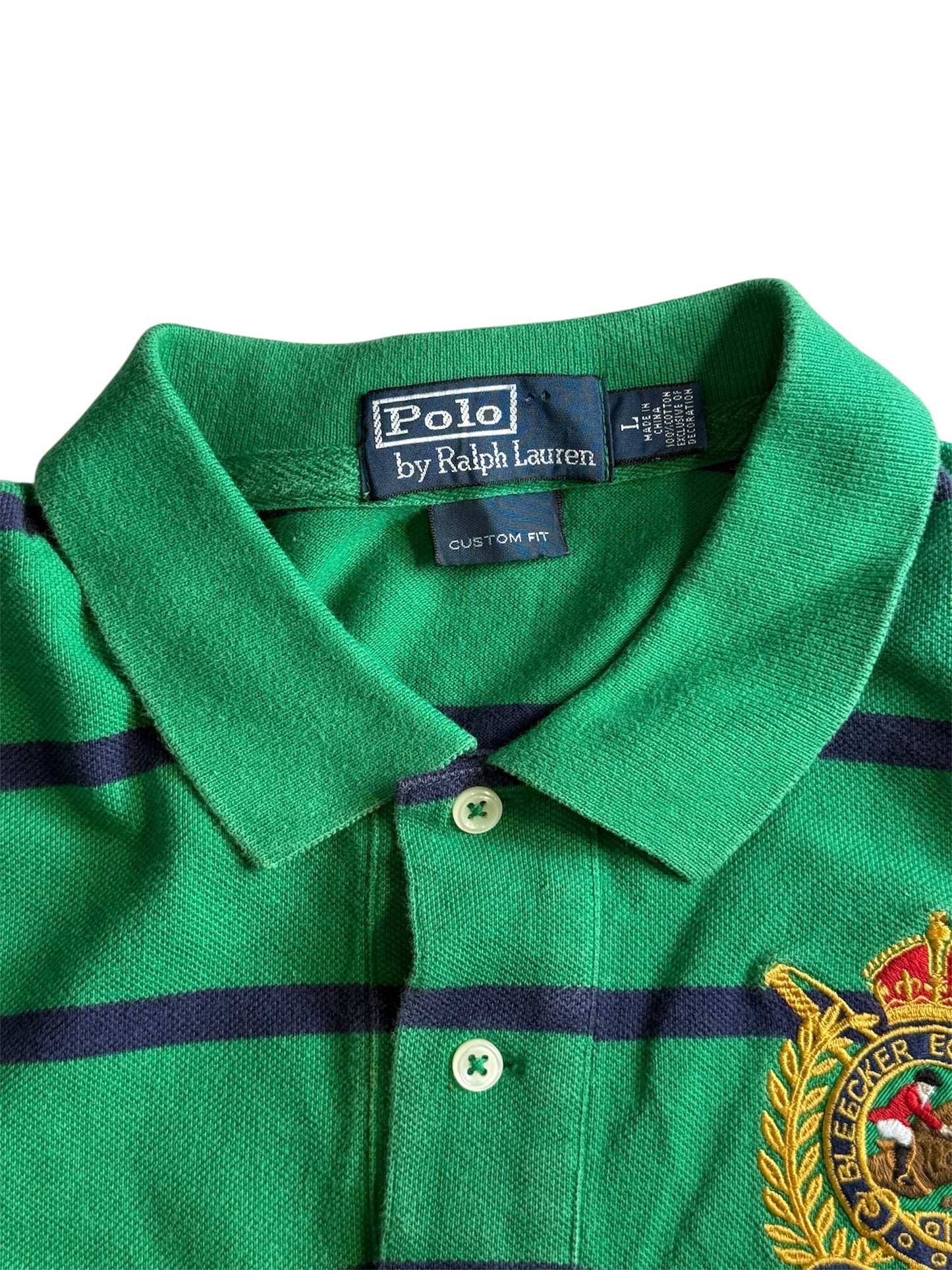 Polo Ralph Lauren Mercer Polo Team Striped Shirt Custom Fit