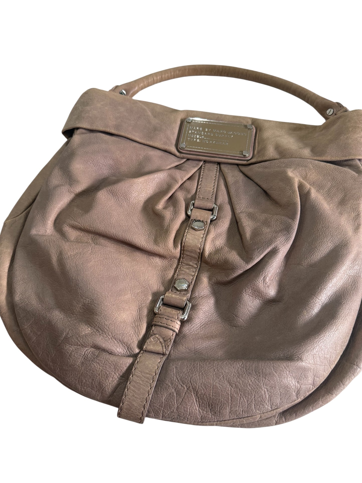 Marc by Marc Jacobs Type Workwear Leather Hobo Bag