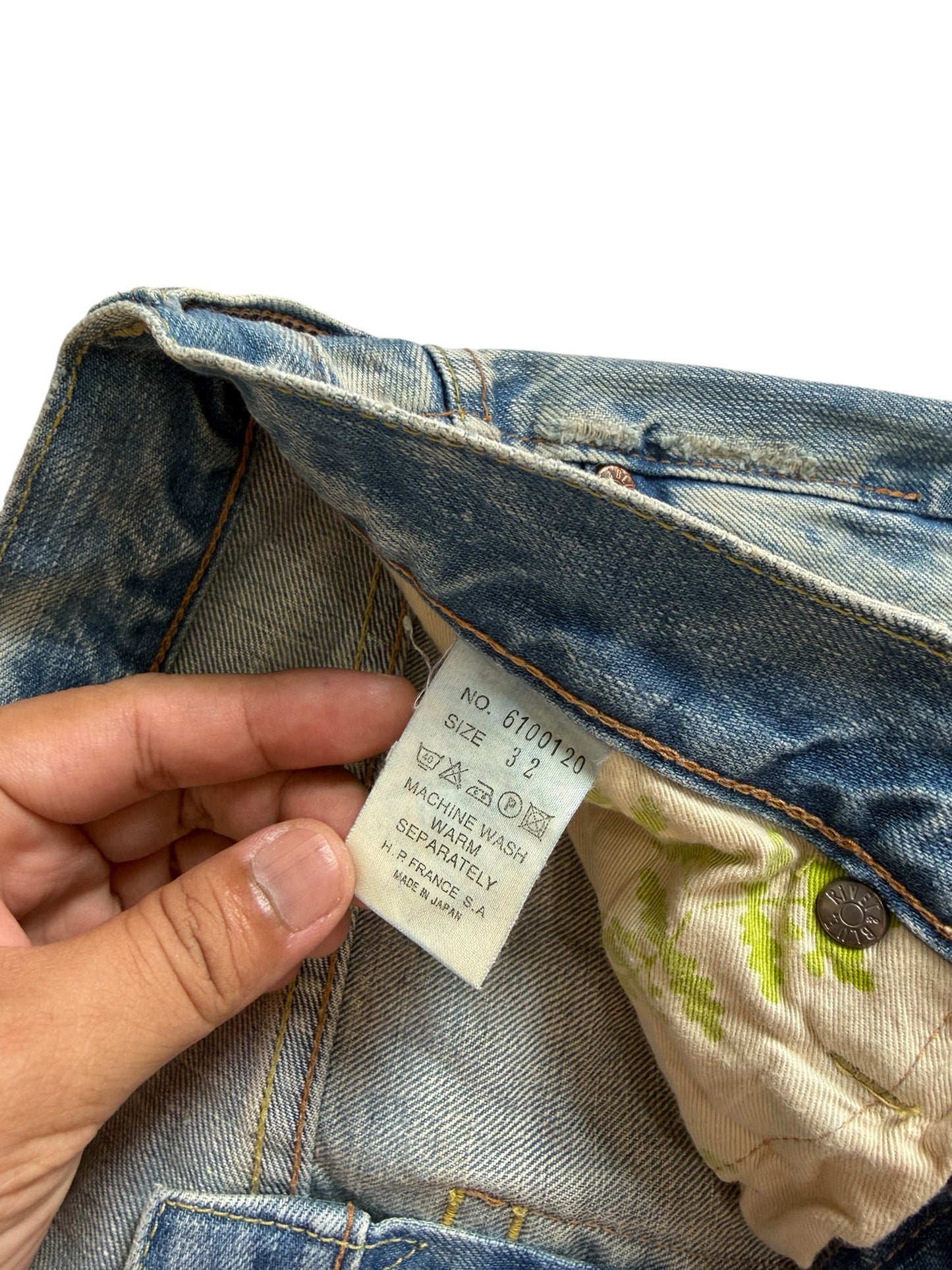 Vintage 2000s Rivet & Blue Distressed Flared Denim Jeans