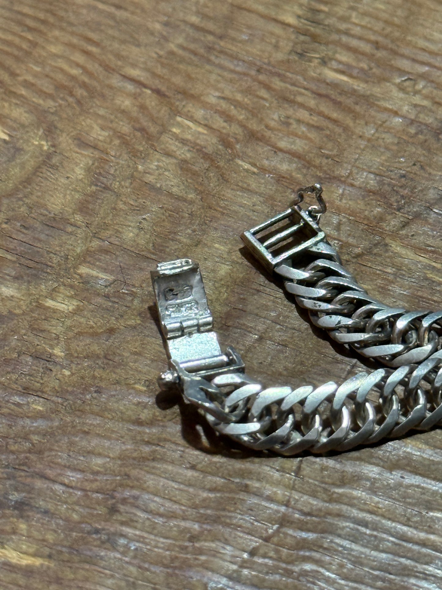 Sterling Silver Double Chain Necklace Box Clasp