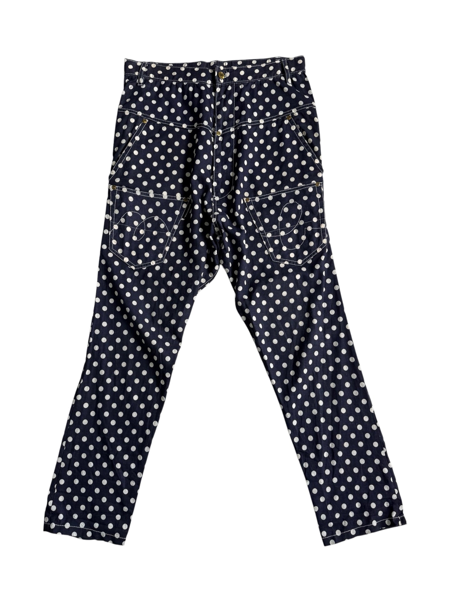 Mercibeaucoup Polka Dot Painter Pants Japanese Designer