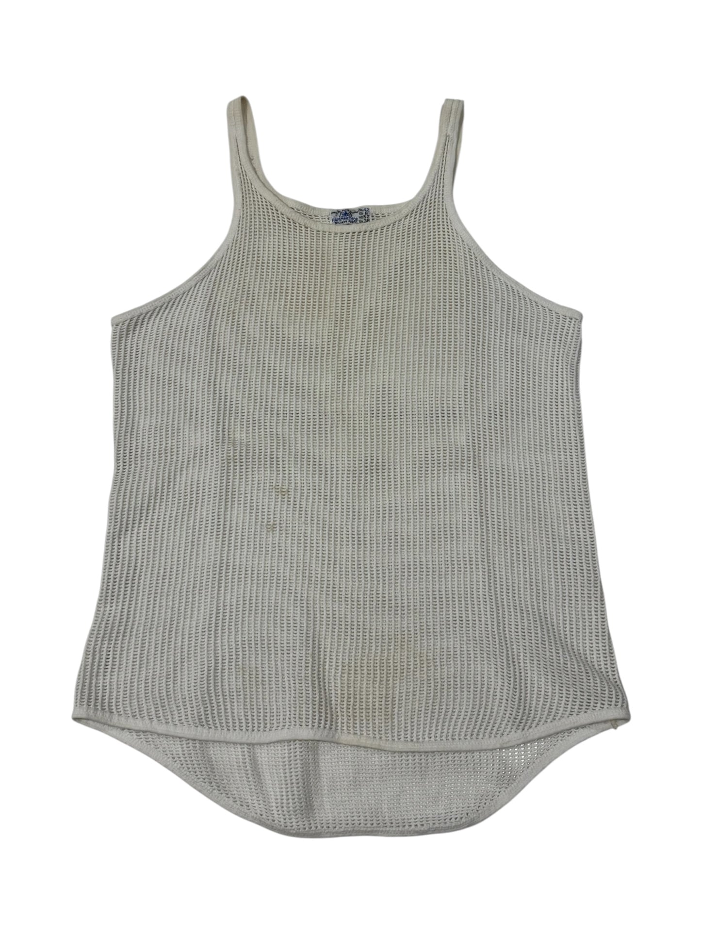 Vintage Hammerthor Svær Net Scandinavian Workwear Military Mesh Tank Top Made in Denmark