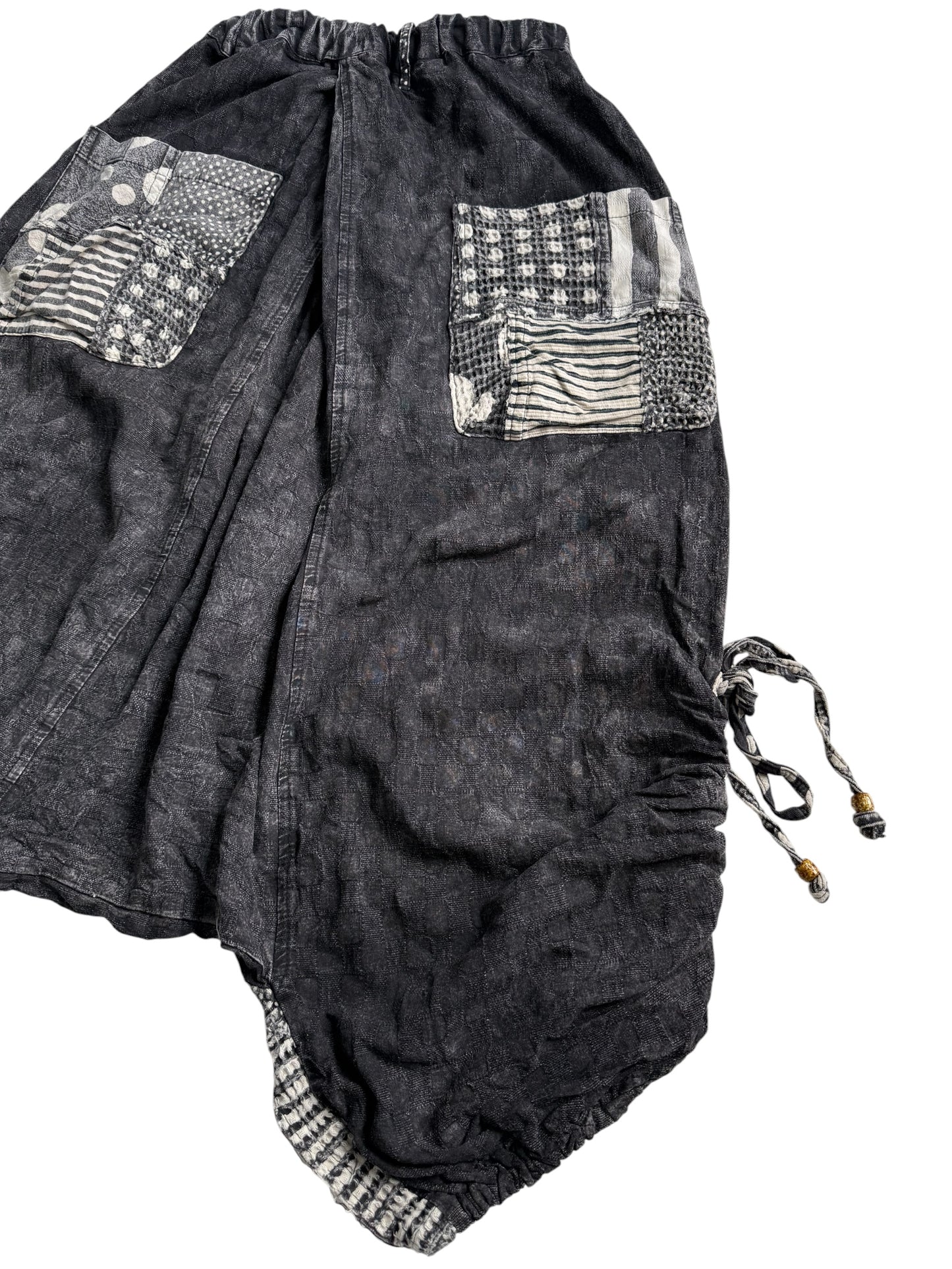 El Rodeo Japanese Boro Patchwork Harem Pants Bohemian Trousers