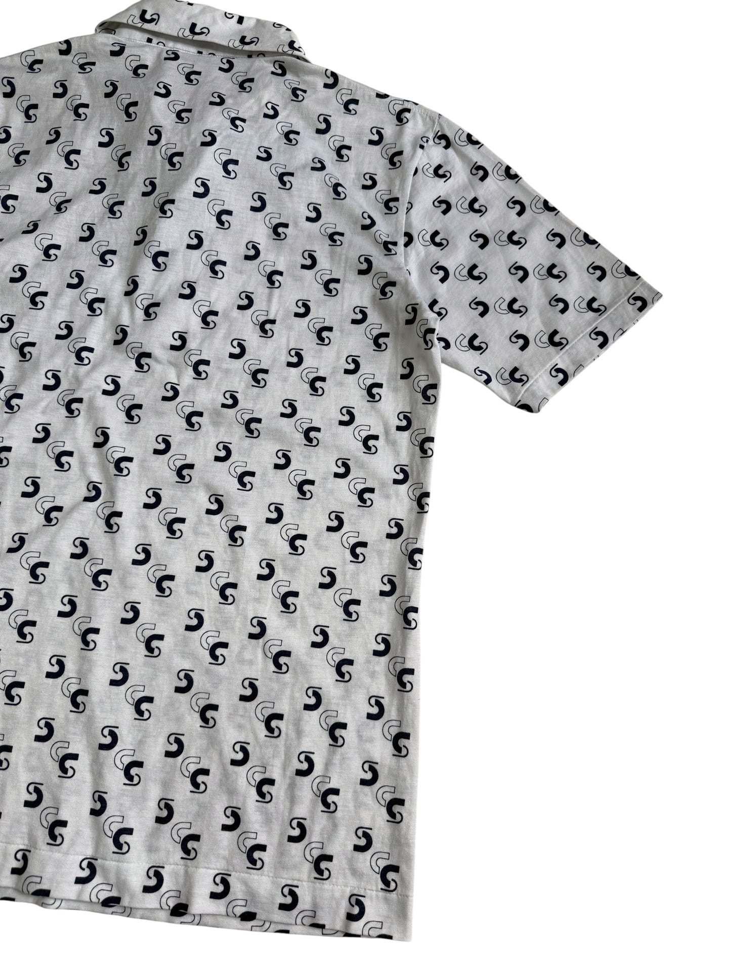 Vintage Chemise Lacoste Atomic Print Polo Tee