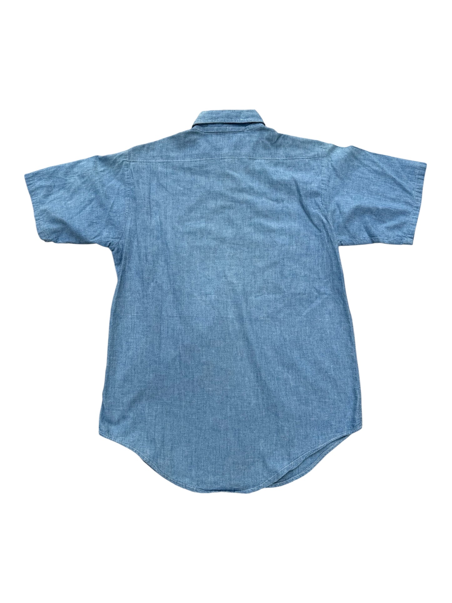 Vintage 1980s Five Brother Chambray Work Shirt