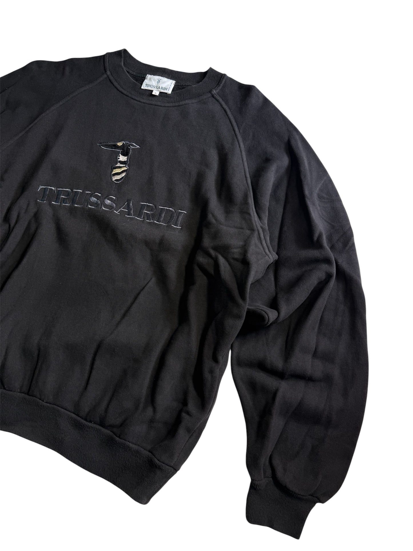 Vintage Trussardi Made in Italy Embroidered Logo Sweatshirt