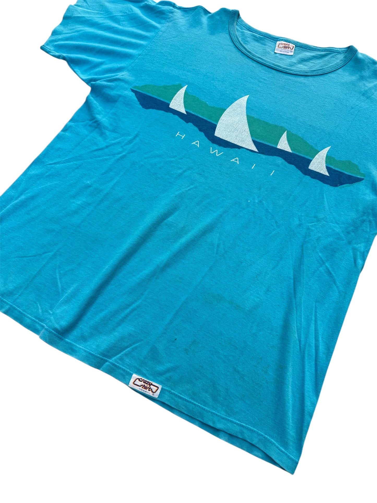 Vintage 1980s Crazy Shirts Hawaii Sailing Tshirt