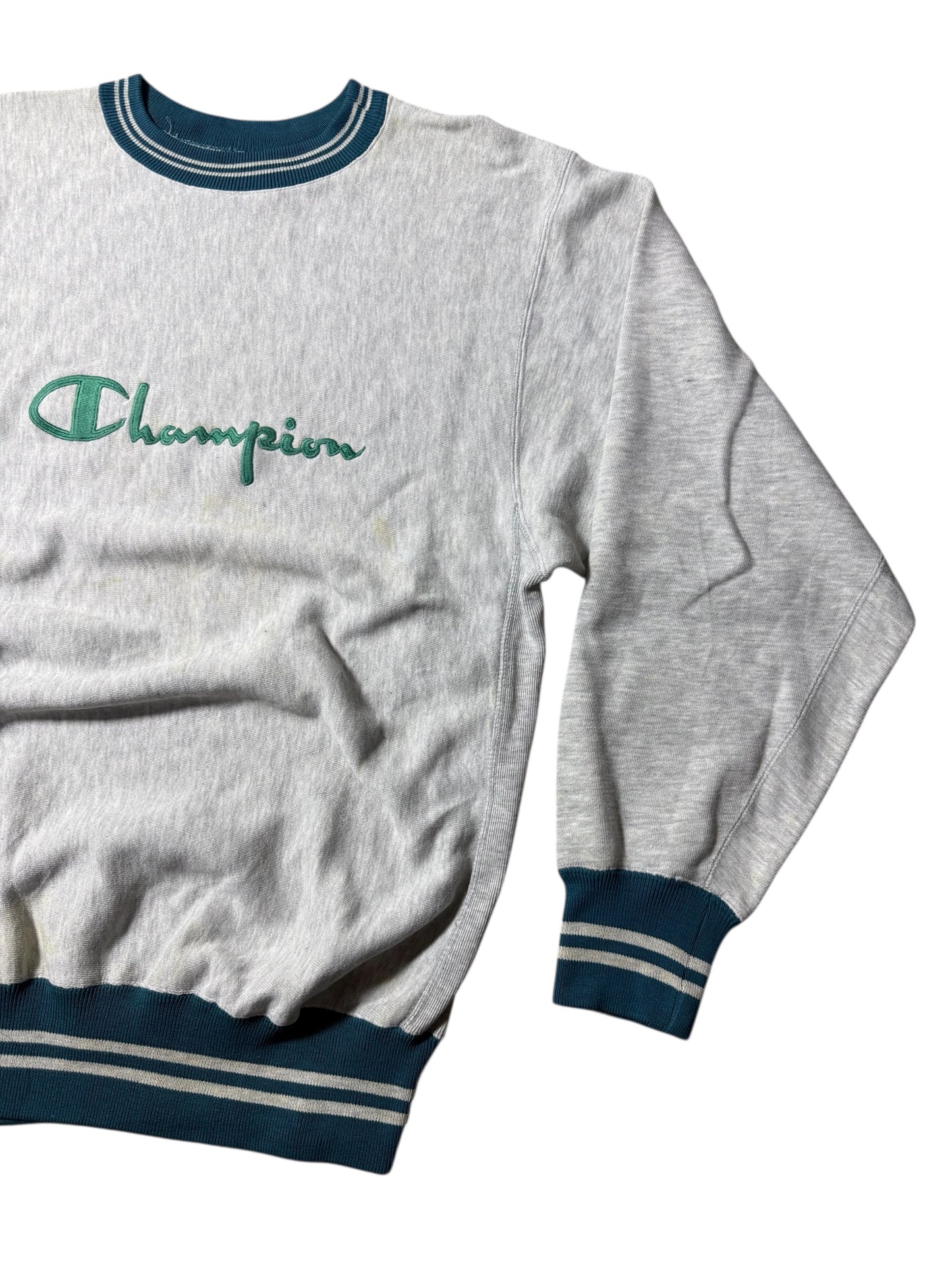 Vintage 90s Champion Reverse Weave Script Logo Sweatshirt