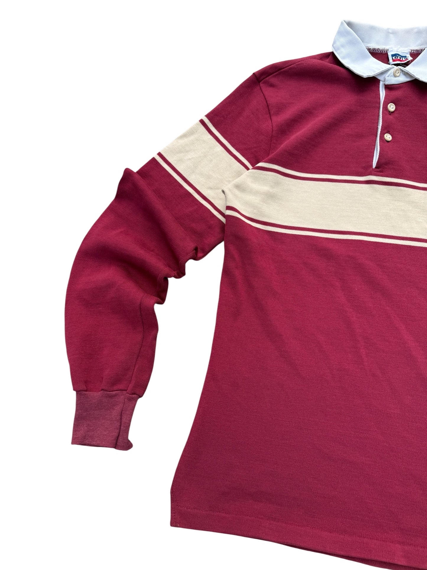 Vintage 1980s-90s Levi’s Rugby Shirt Two-Tone Stripe