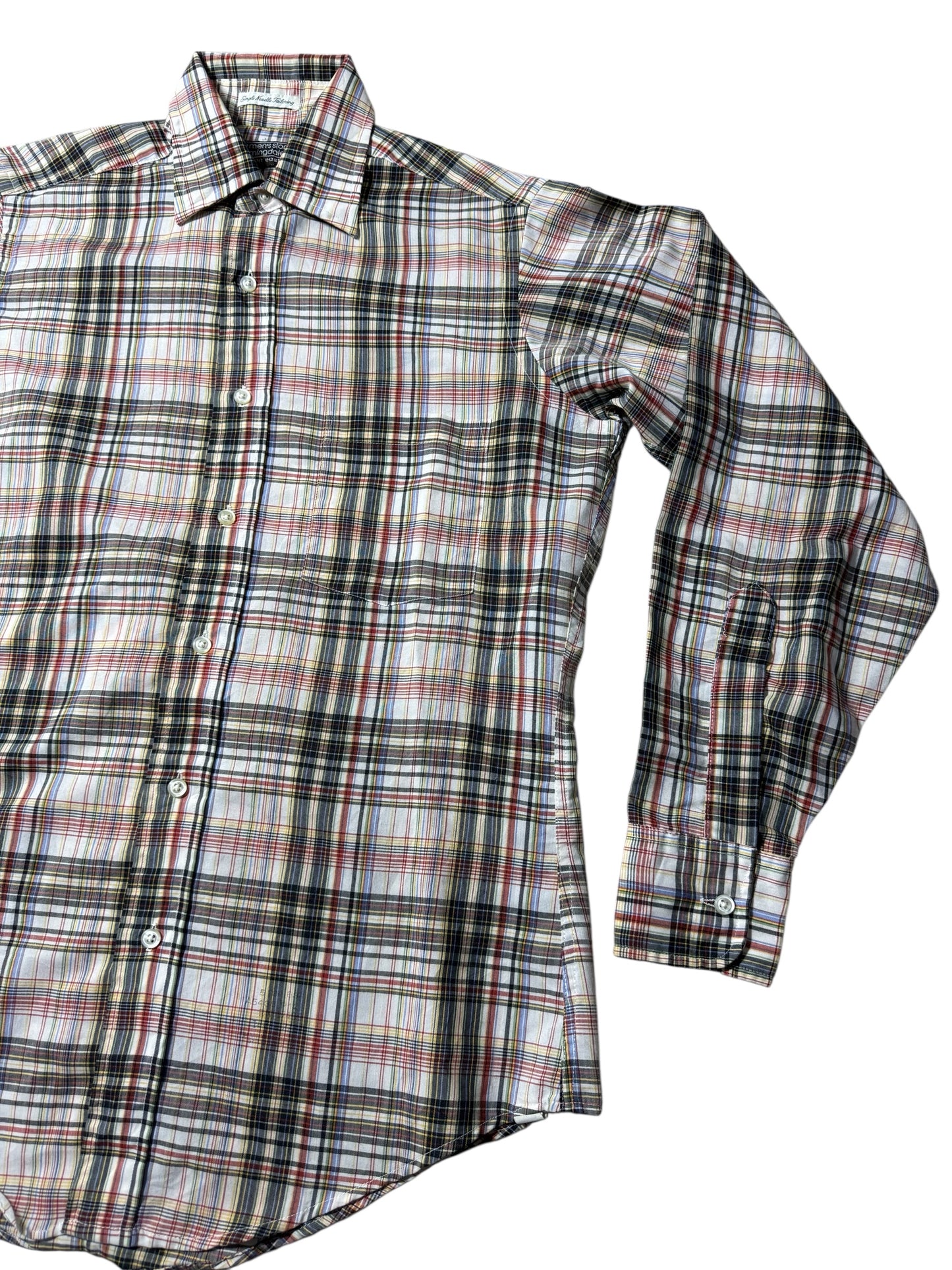 Vintage 1980s-90s Bloomingdale’s Plaid Shirt