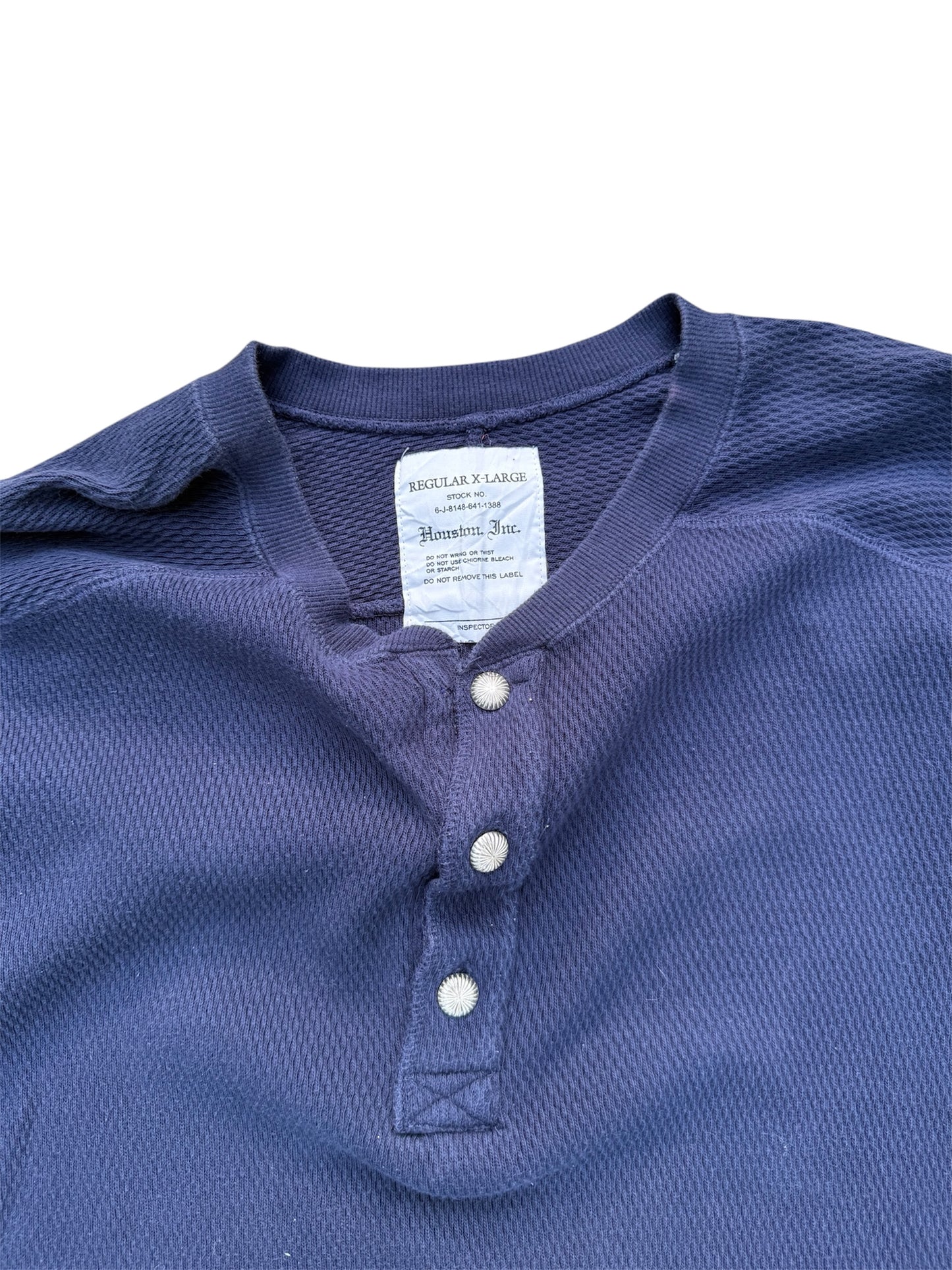 Houston Inspector Military Style Longsleeve Navy Blue Thermal Wear