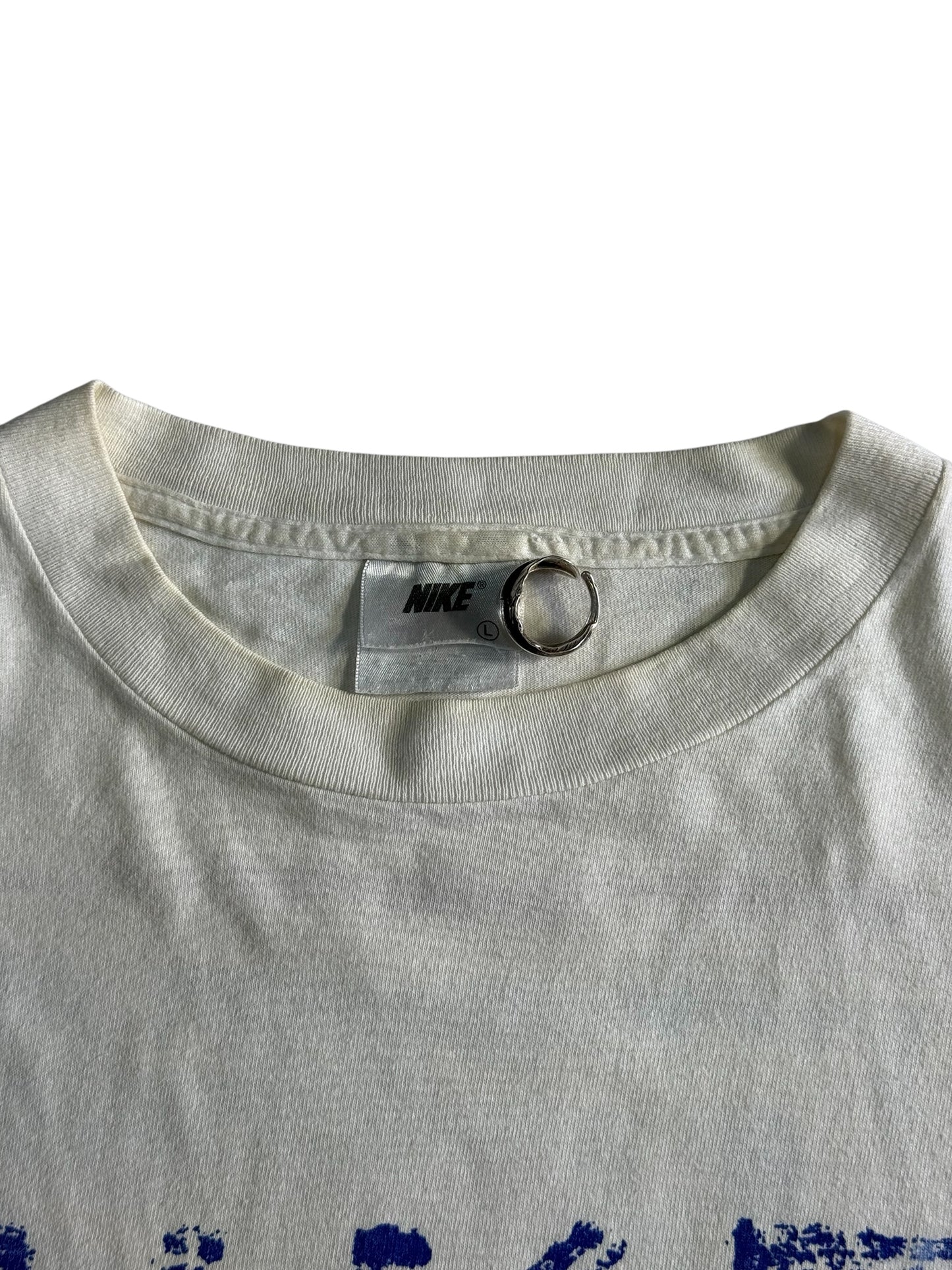 Vintage Nike Big Script Swoosh Logo Tshirt