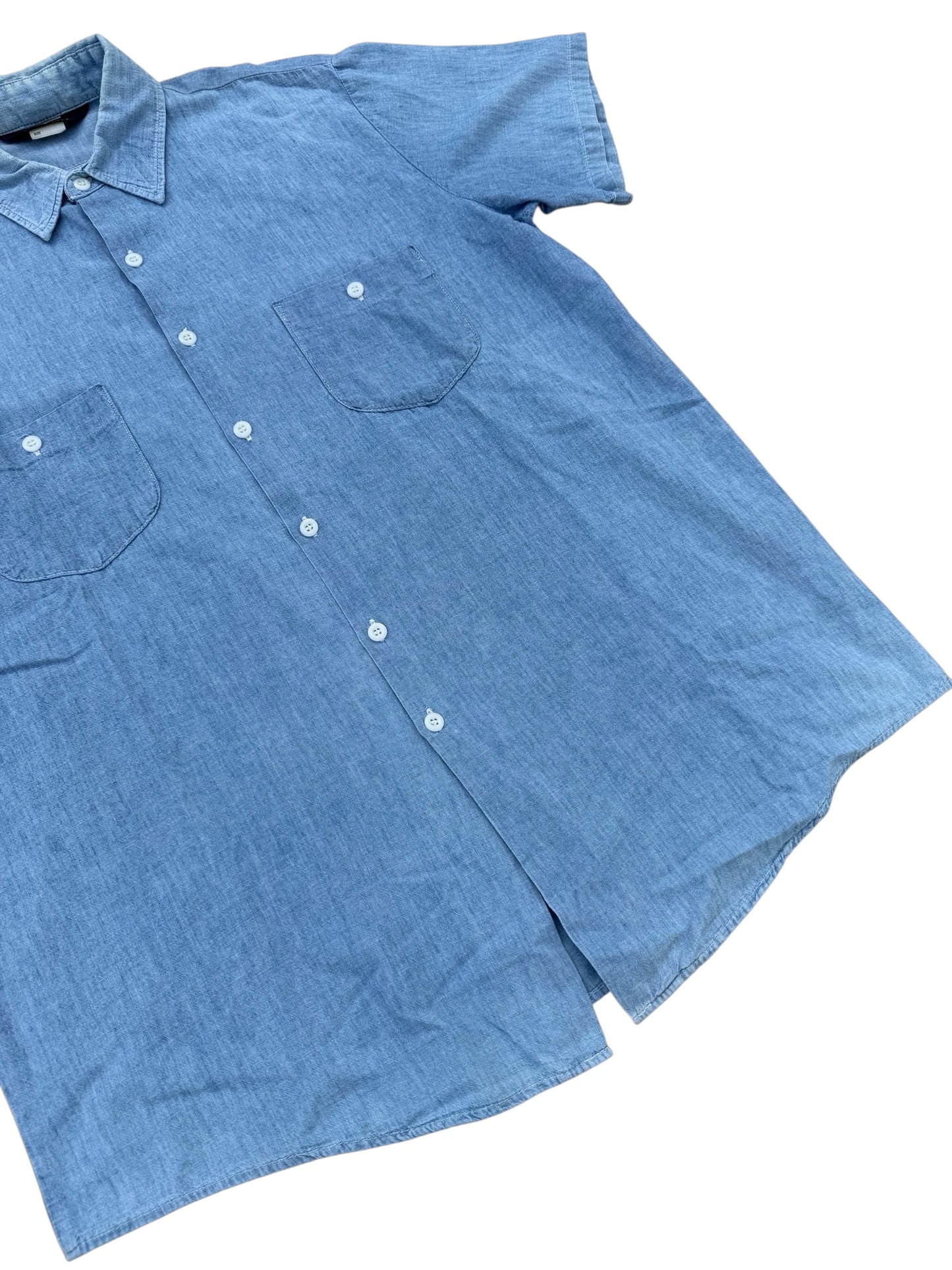 Vintage 1970s-80s OshKosh B’gosh Made in USA Chambray Work Shirt