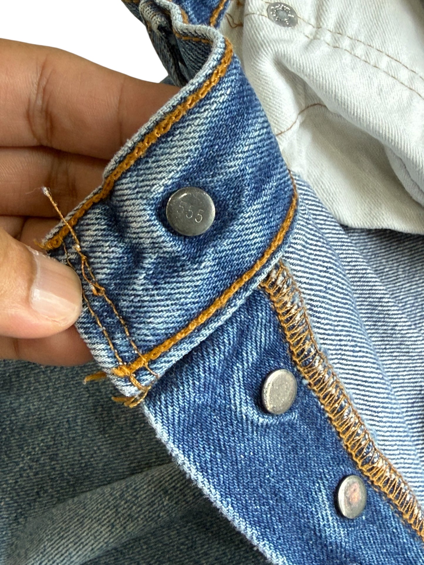 Vintage 1990s Levis 501 Selvedge Denim Jeans Made in USA 555