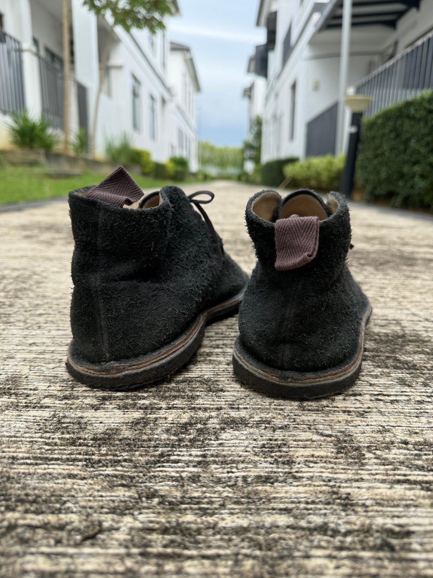 Number Nine by Takahiro Miyashita Suede Desert Chukka Boots
