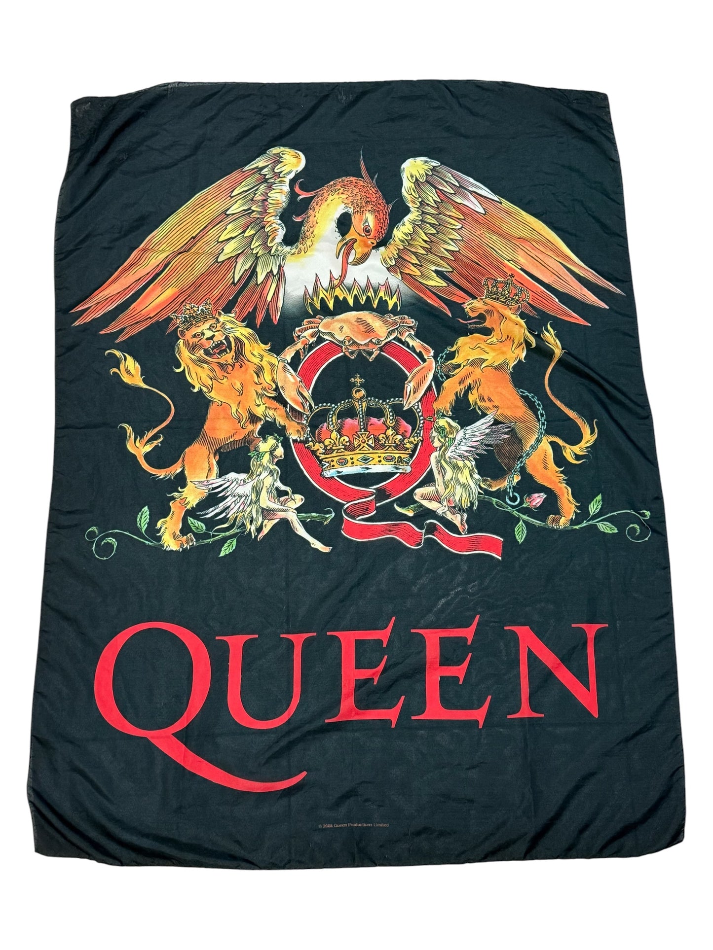 Queen Band Crest Banner Wall Hanging 2008 Official Merchandise Made in Italy
