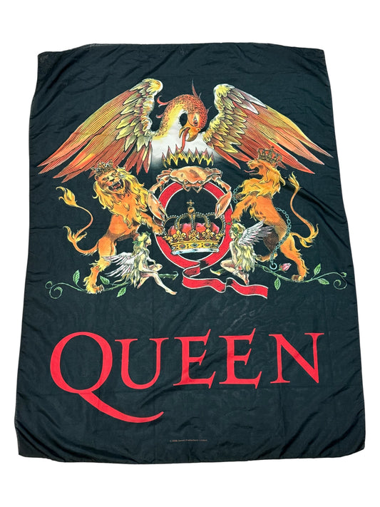 Queen Band Crest Banner Wall Hanging 2008 Official Merchandise Made in Italy