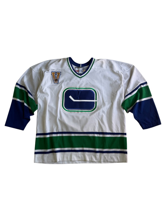 Vintage CCM Vancouver Canucks Hockey Jersey Made In Canada