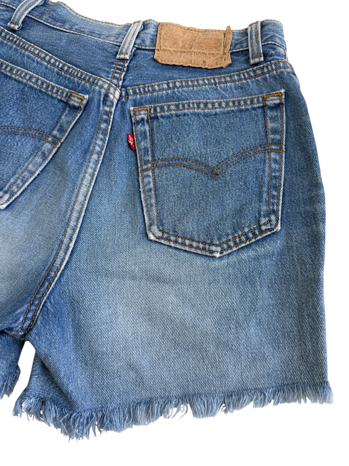 Vintage Levis 501 Cut Off Denim Jeans Made In Usa