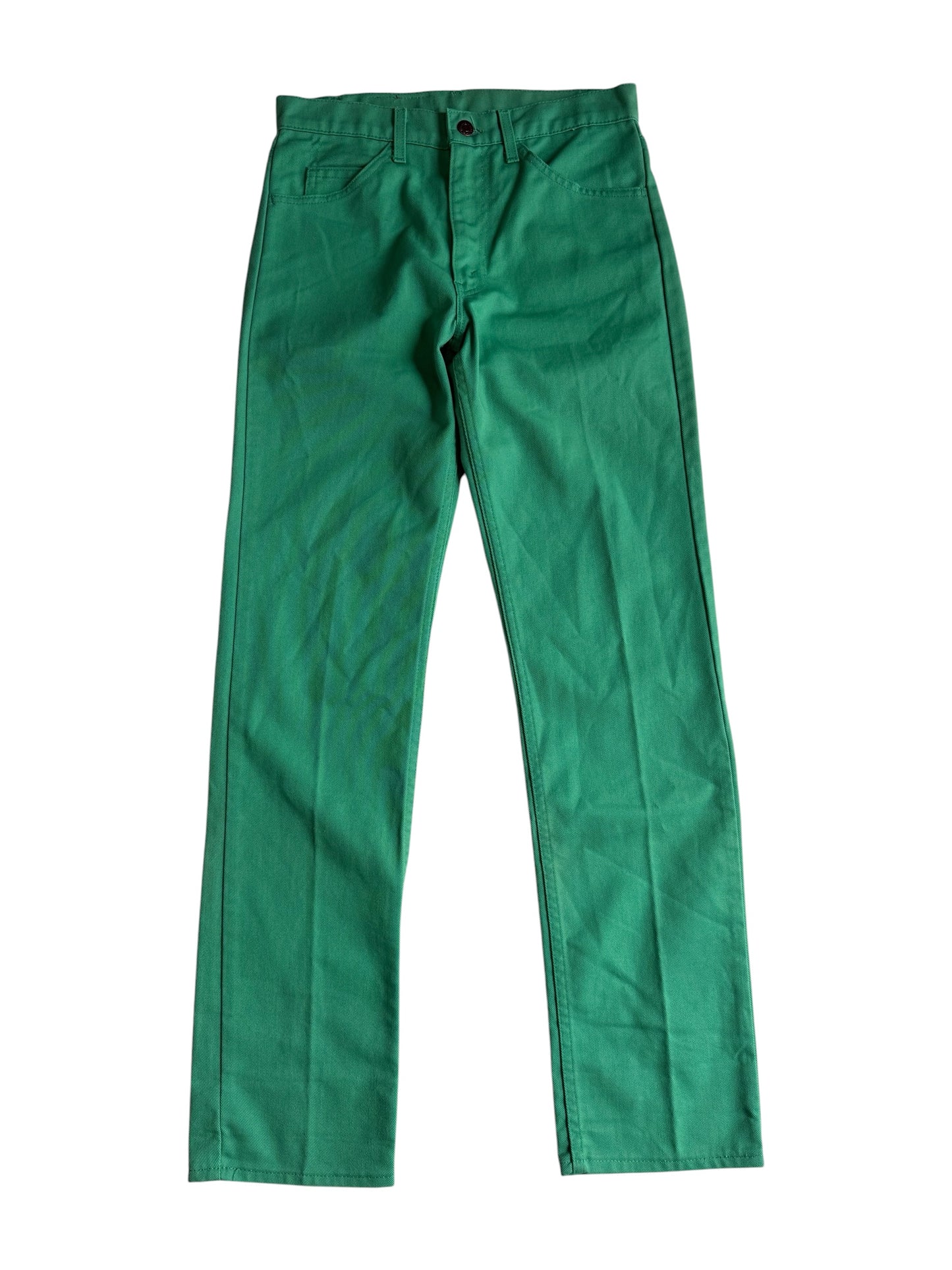 Vintage 1980s Levis 505 Green Tab Green Twill Jeans Made in USA