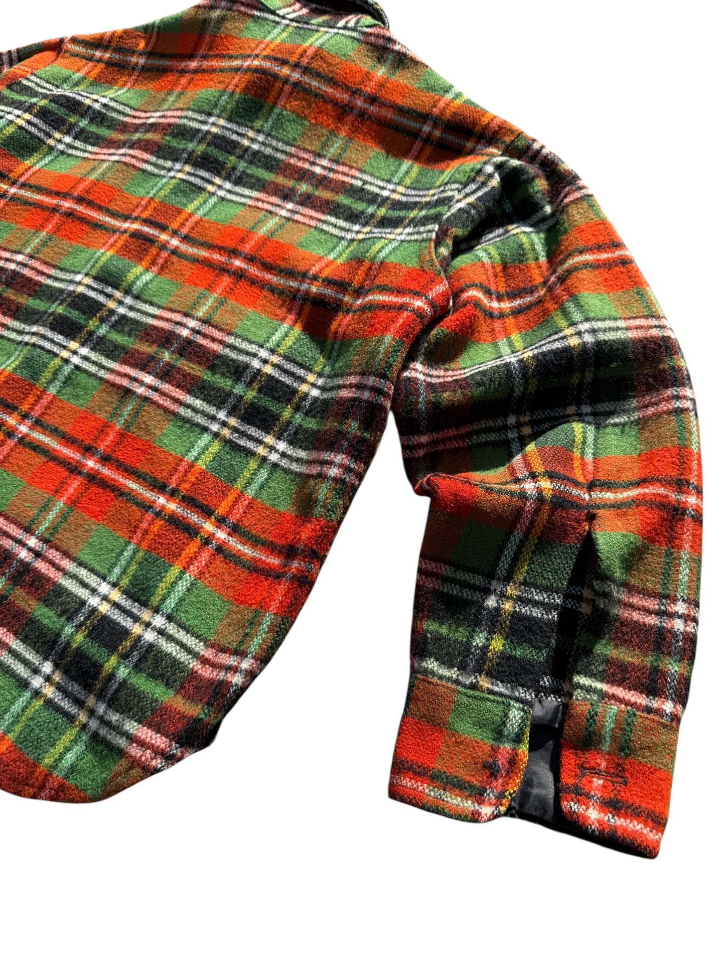 Vintage 1980s JC Penney Wool Blend Plaid Shirt Tartan Workwear