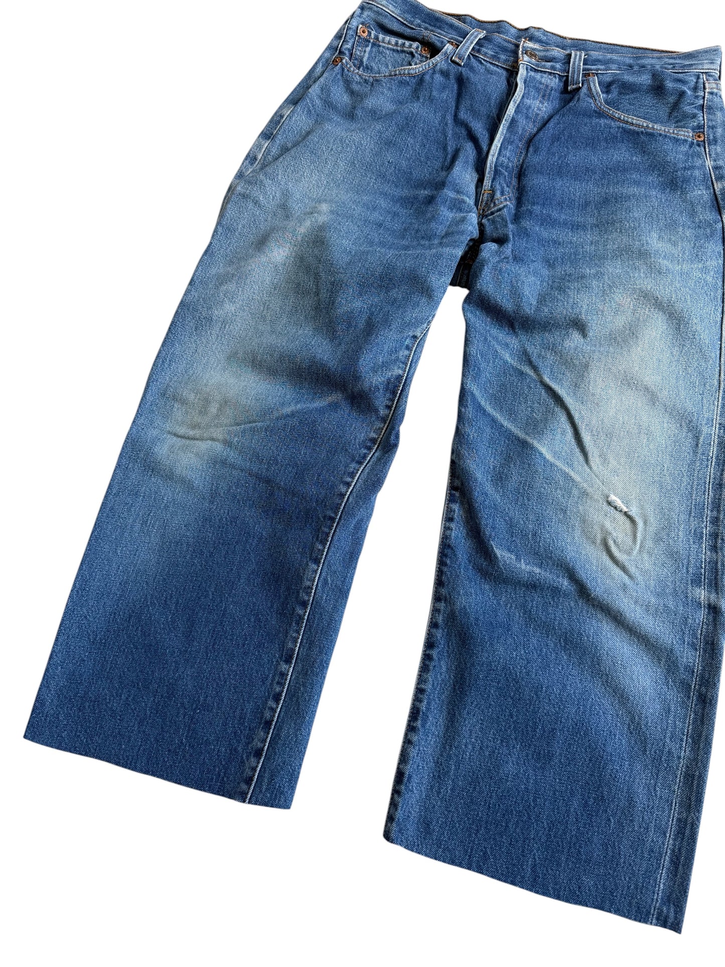 Vintage 1990s Levis 501 Selvedge Denim Jeans Made in USA 555