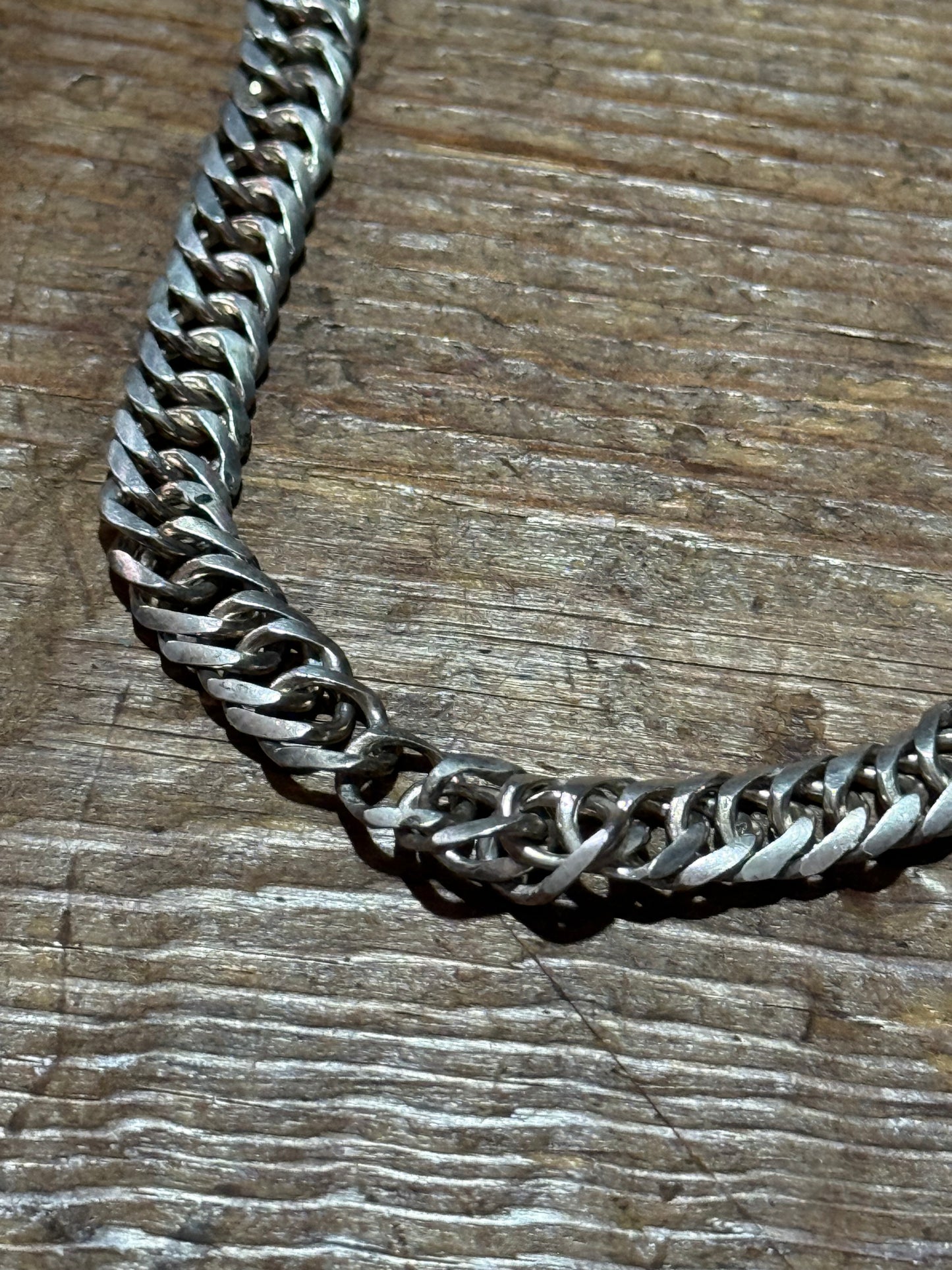 Sterling Silver Double Chain Necklace Box Clasp