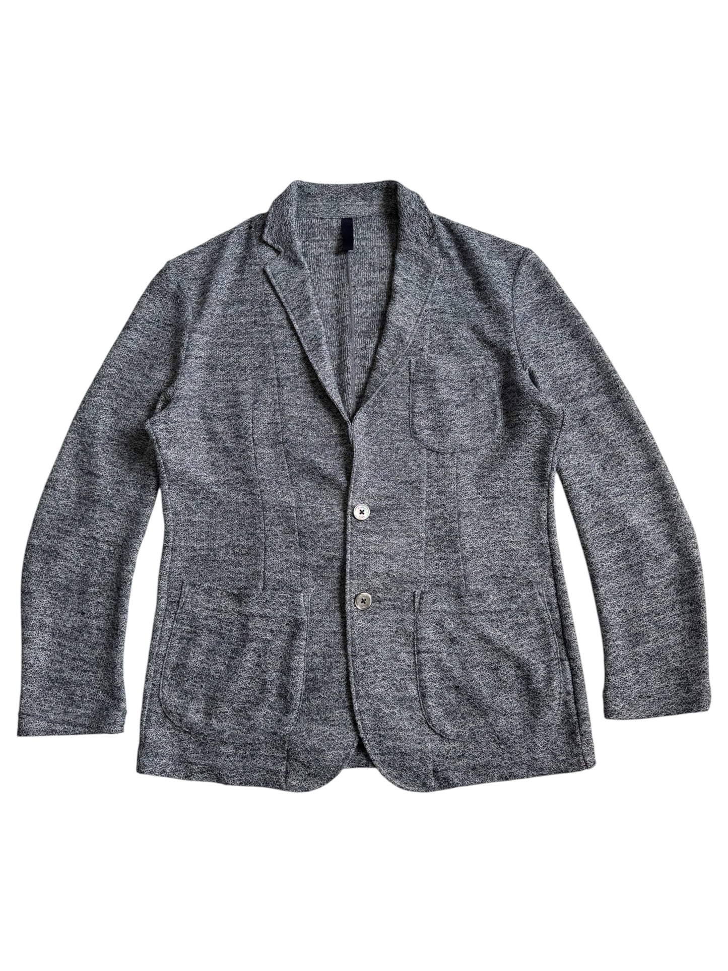 Epoca Uomo Japan Knit Tailored Blazer Grey