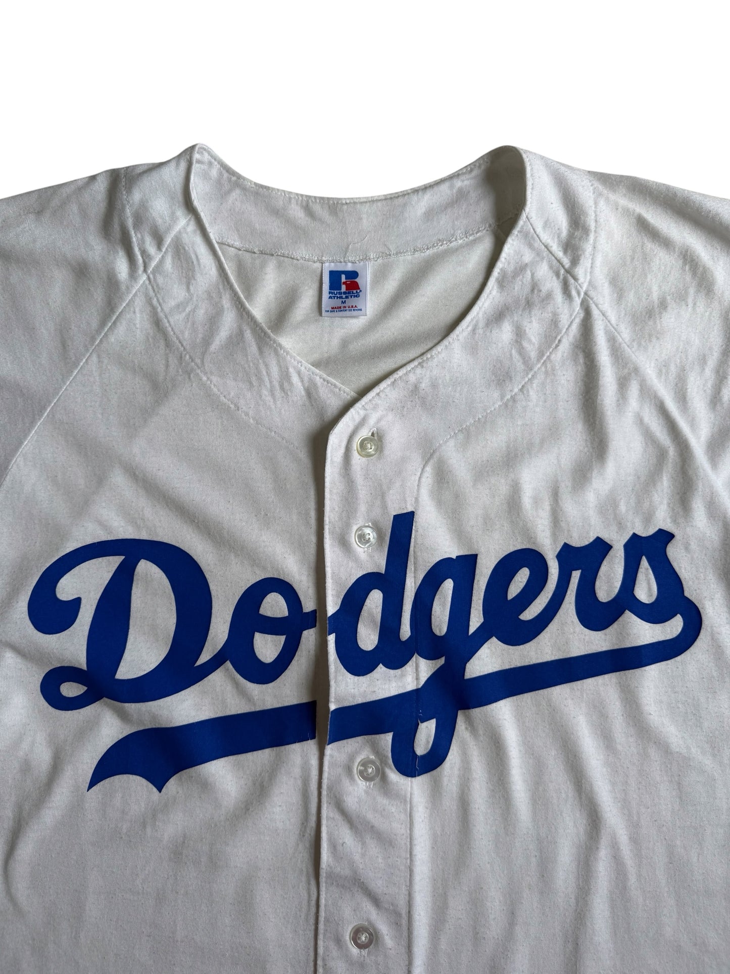 Vintage 1990s Russell Athletic Los Angeles Dodgers MLB Baseball Jersey Made in USA