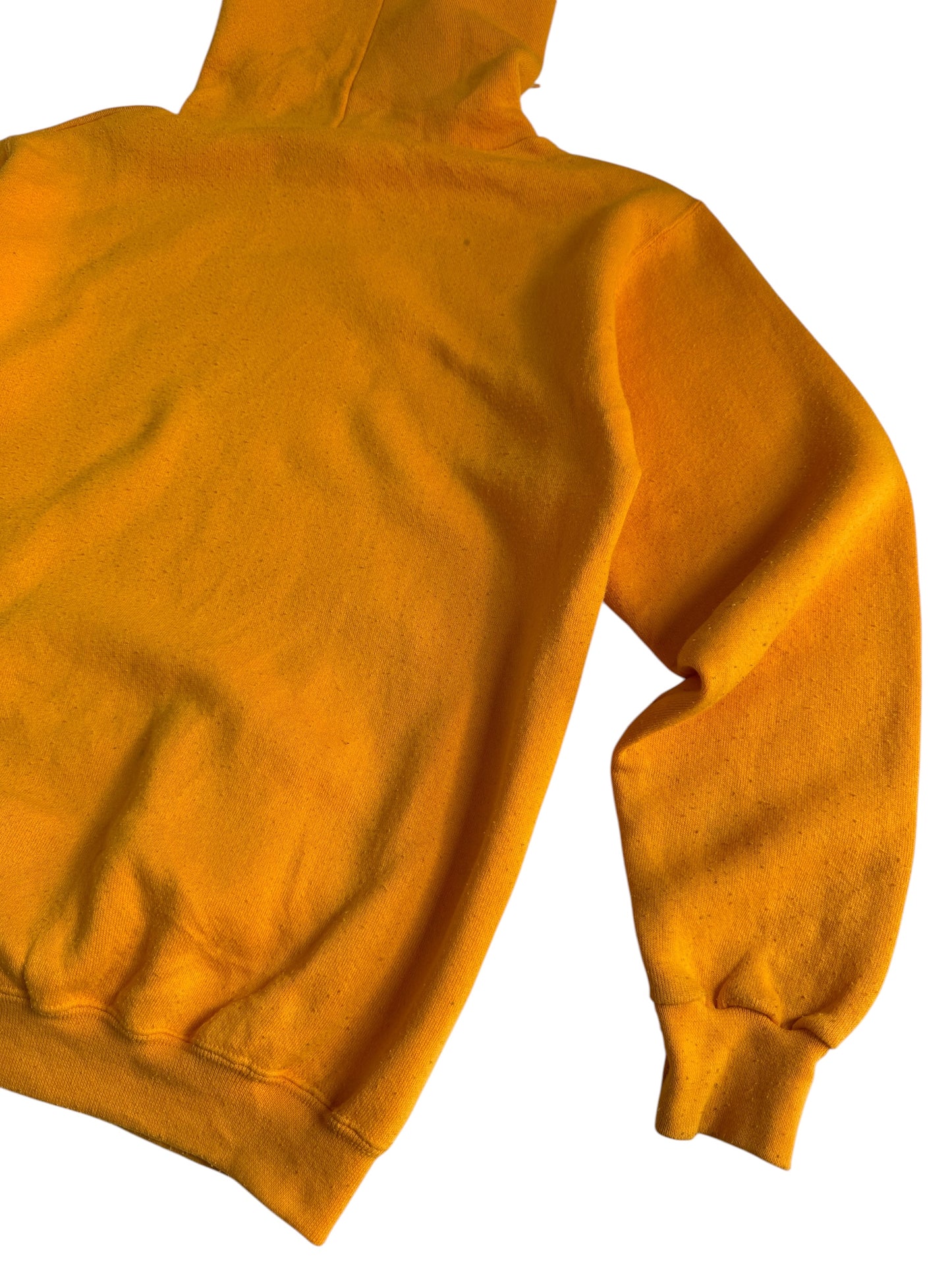 Vintage Discus Athletic Blank Hoodie Mustard Yellow Pullover USA Sweatshirt