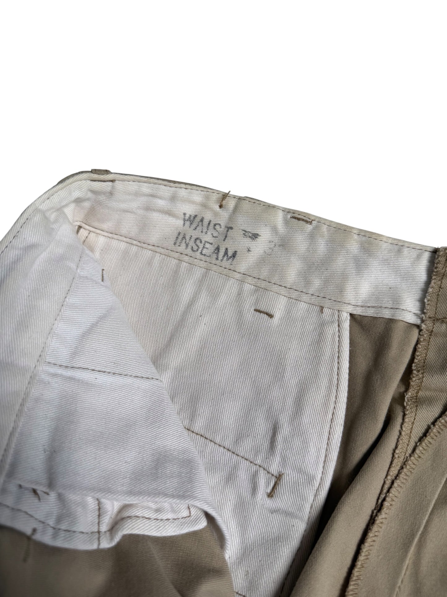 Vintage Toyo Enterprise Japan Military Chino Pants Khaki Beige Workwear Trousers