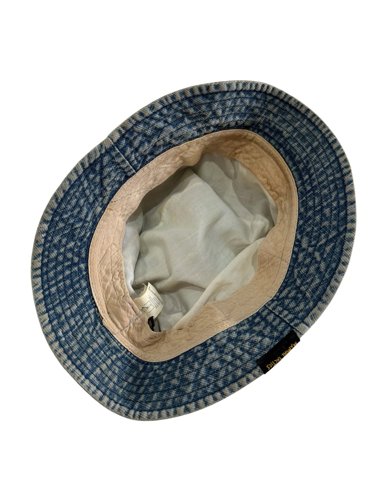Vintage 2000s PNB Nation Denim Bucket Hat Manual Tactics