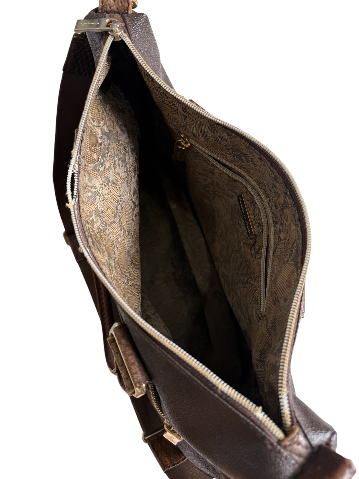 Orobianco Italy Brown Leather Tote Shoulder Bag
