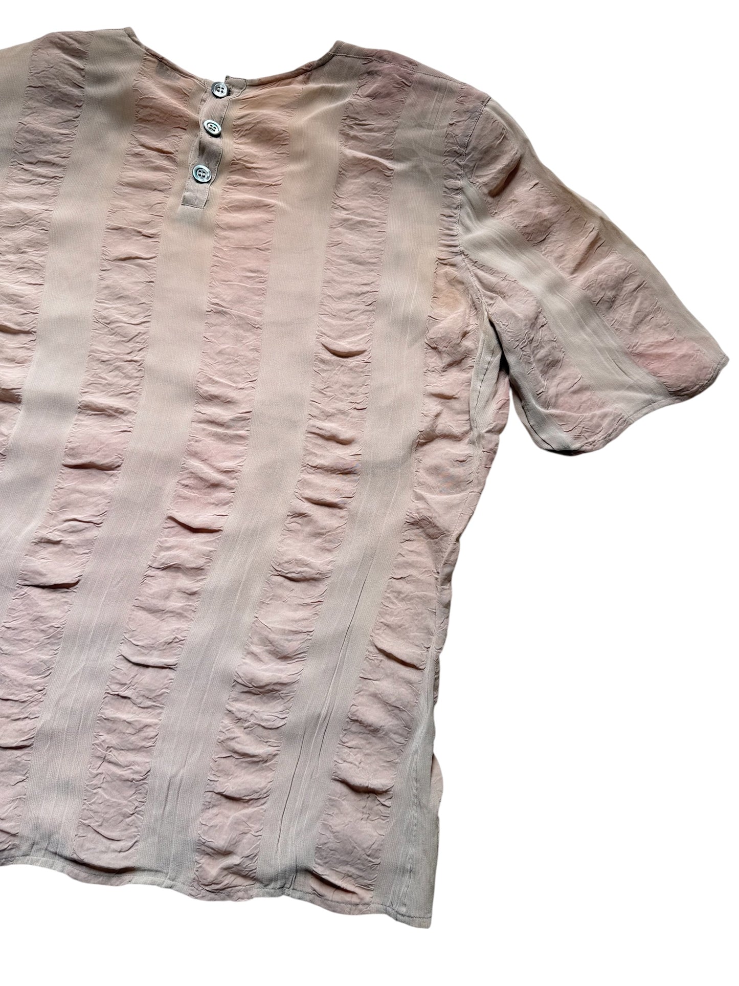 Vintage 1980s-90s MANI by Giorgio Armani Textured Rayon Blouse