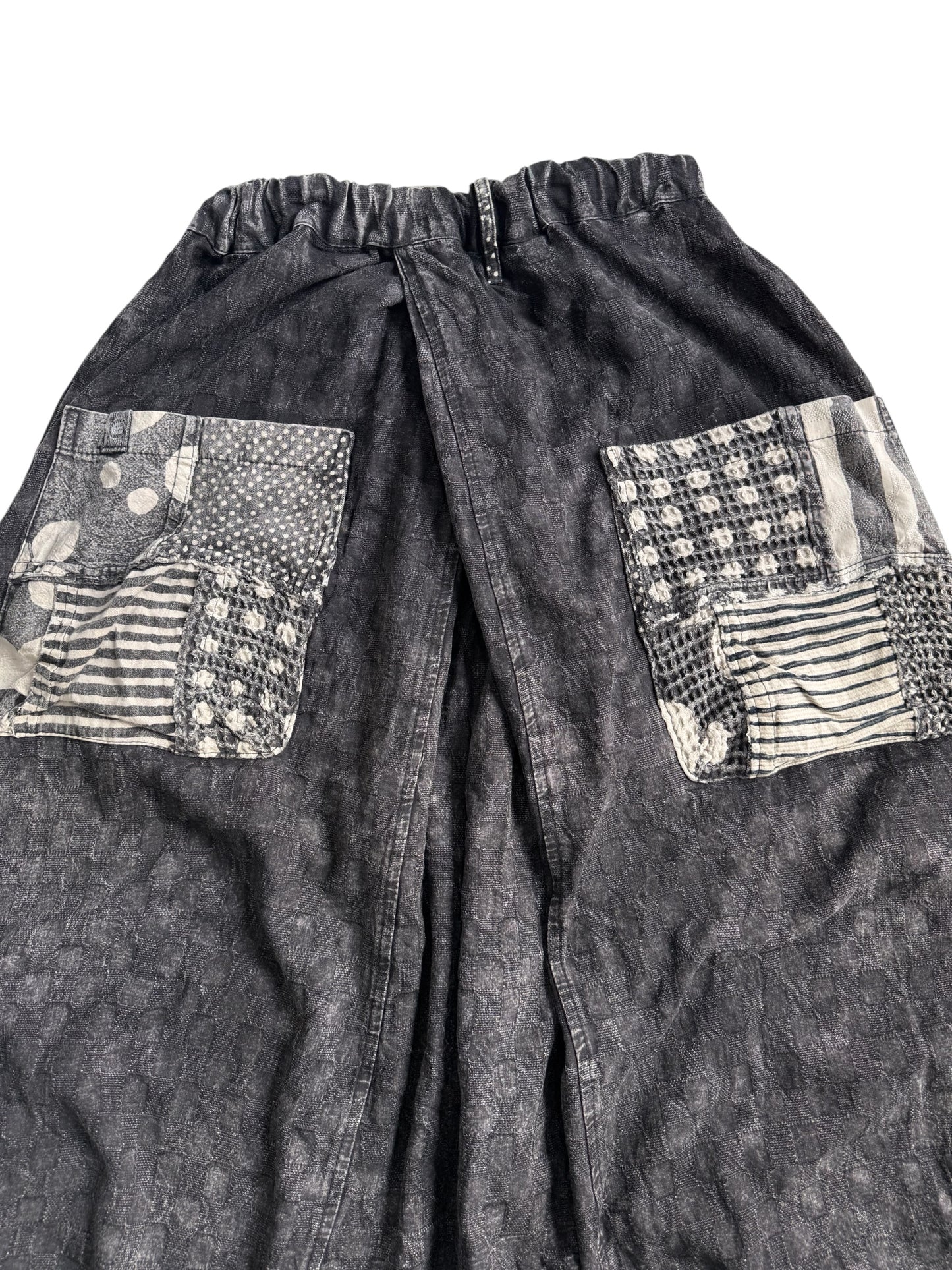 El Rodeo Japanese Boro Patchwork Harem Pants Bohemian Trousers