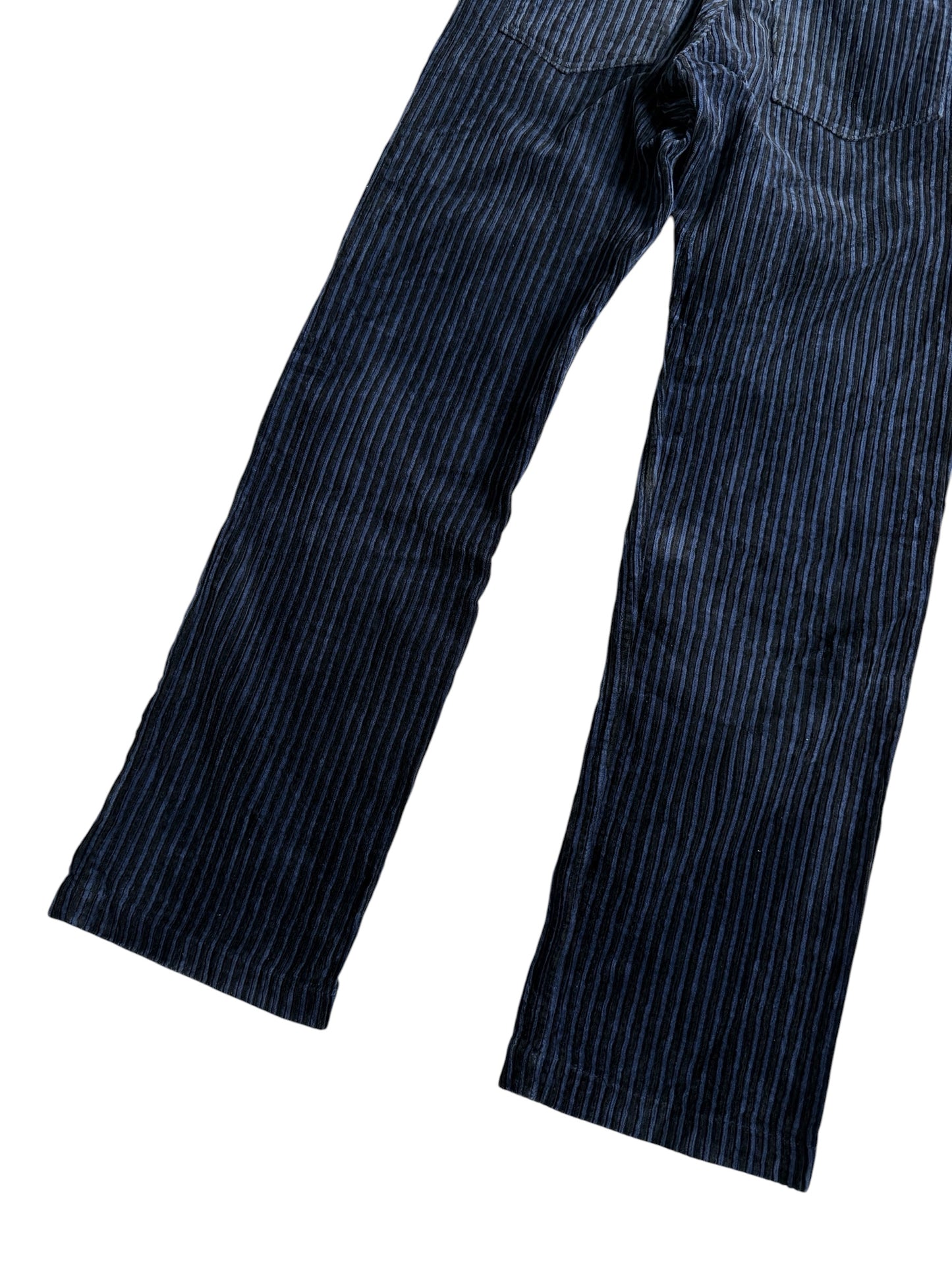 BEAMS Blue Stripe Corduroy Pants