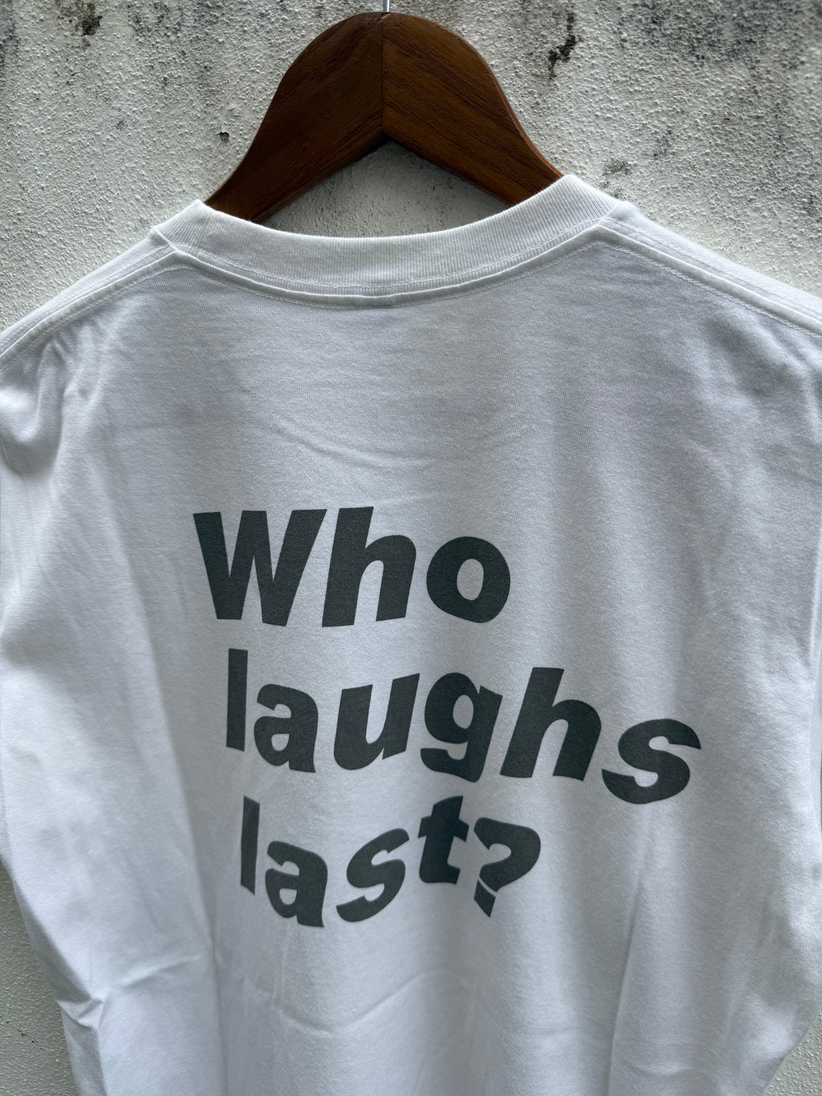 Uniqlo Barbara Kruger Who Laughs Last? Art Tshirt